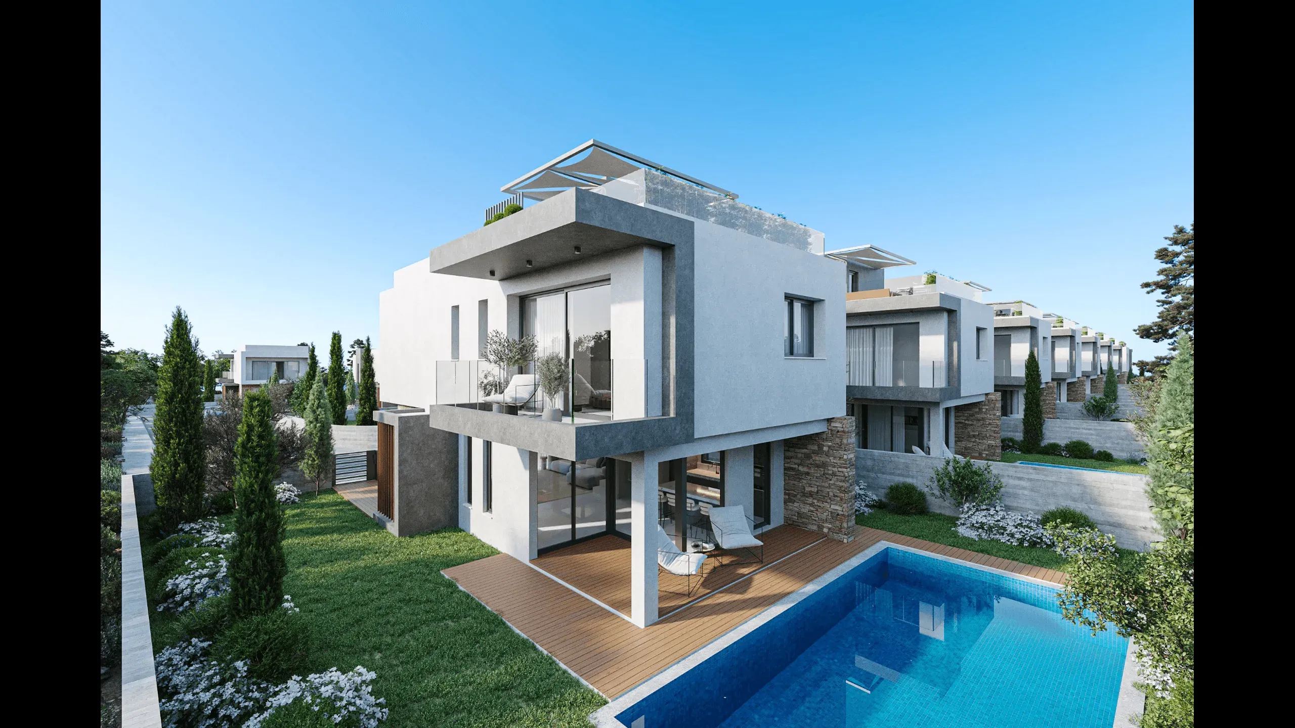 Modern and comfortable villas with 3 bedrooms, Geroskipou, Paphos 1