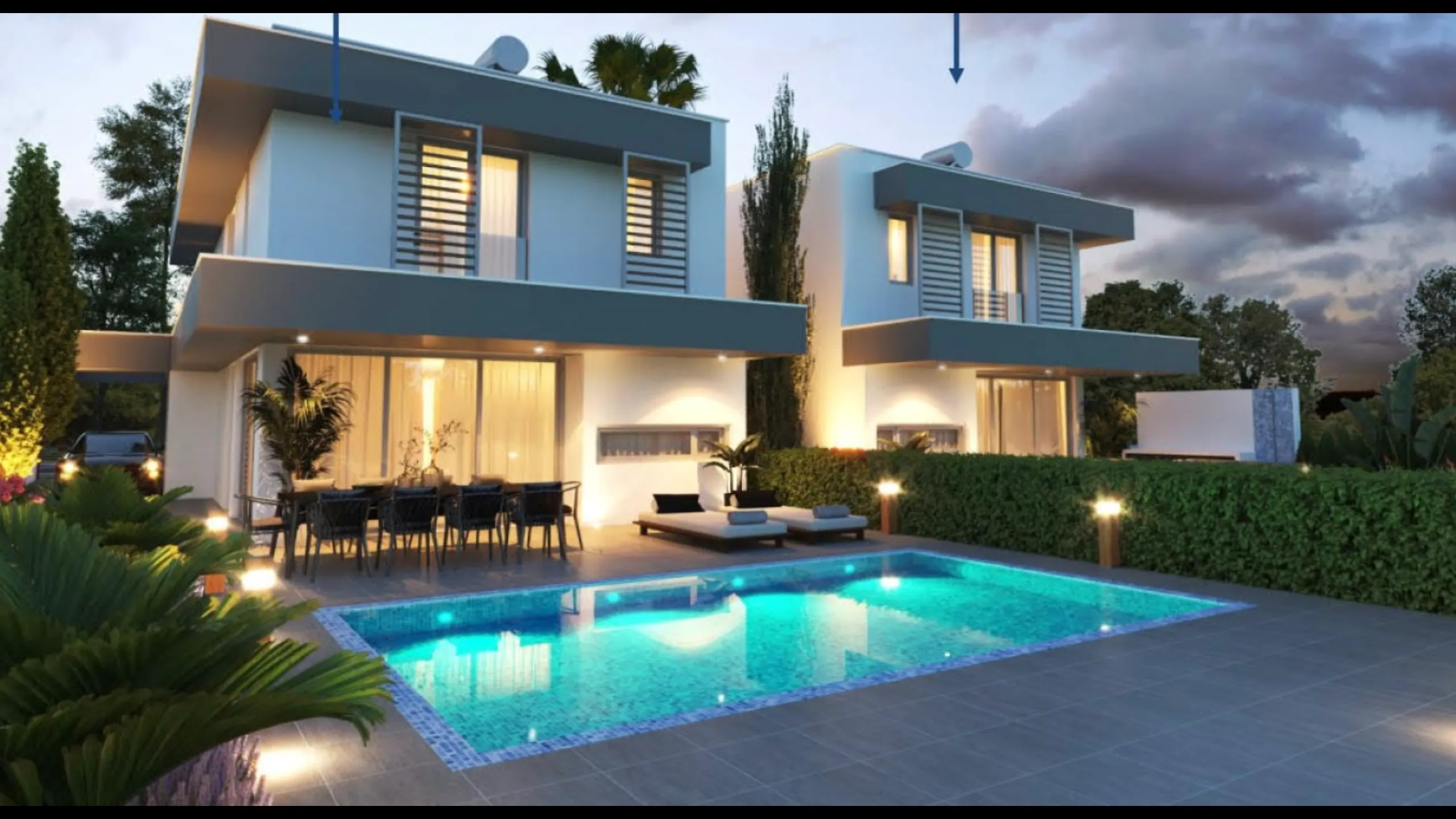 Modern villas with a pool near Larnaca 1