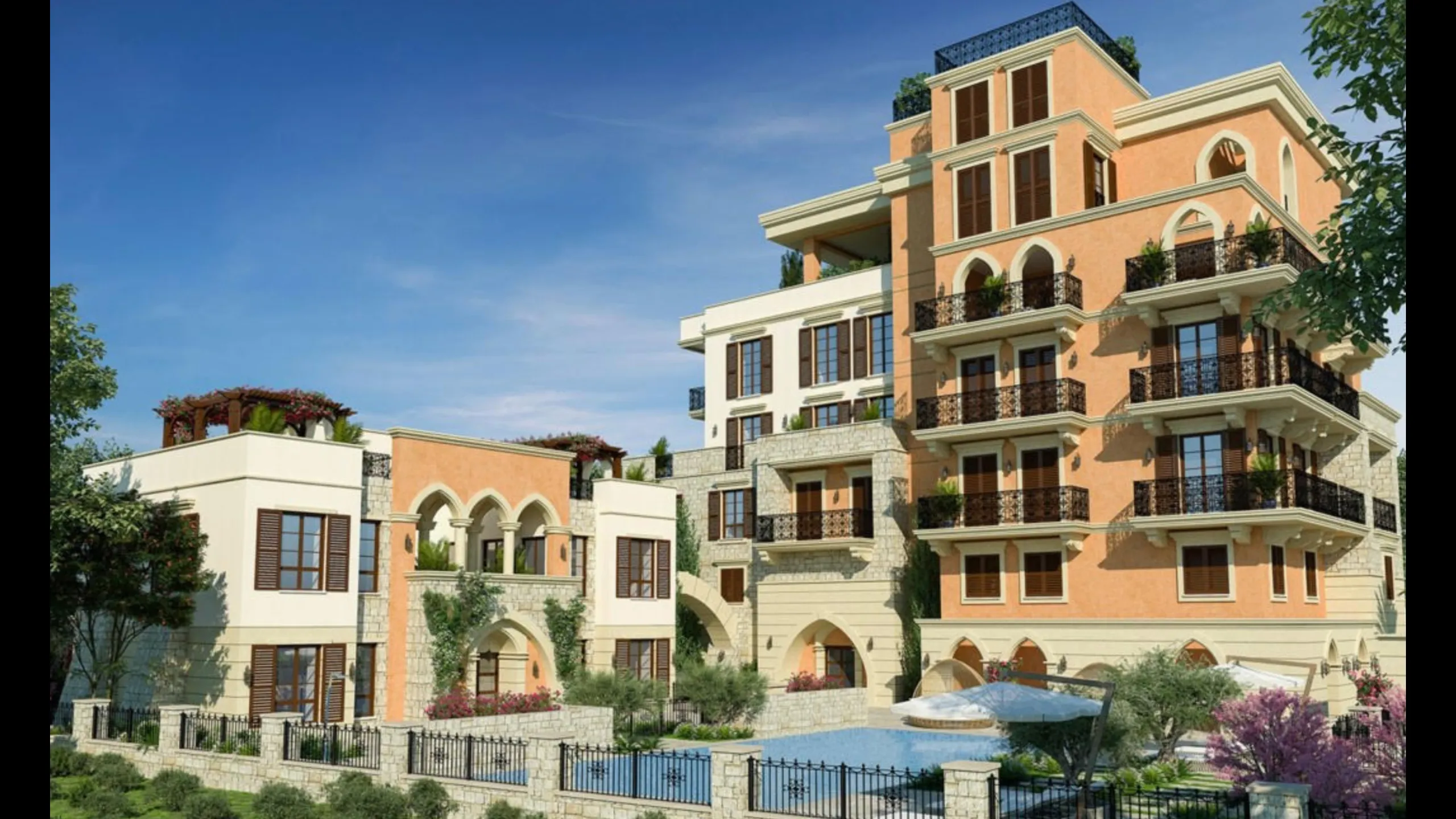 Apartments in classical style with 3 bedrooms, Germasogeia, Limassol 1