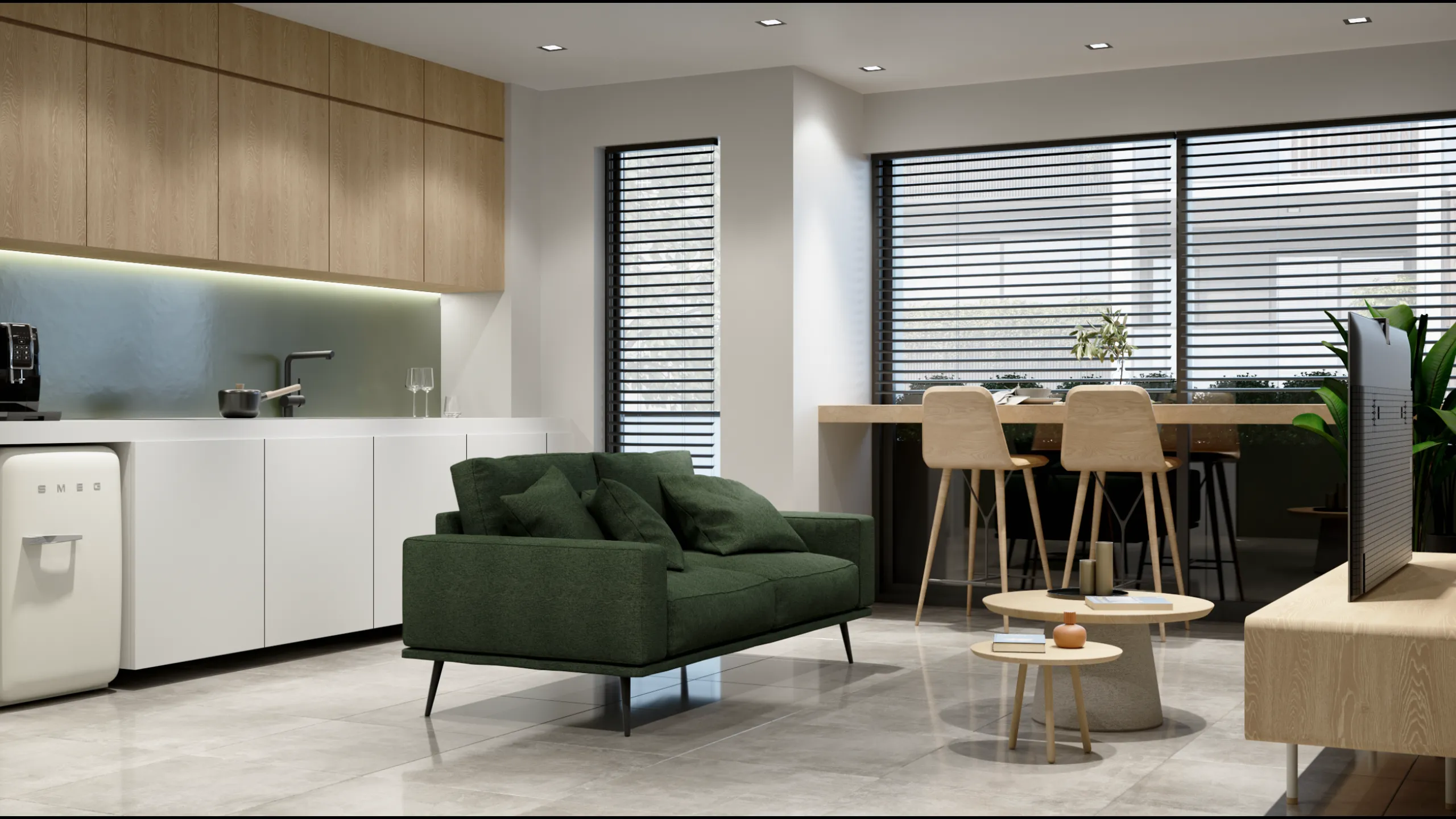 Апартаменты в современном стиле с 1-2 спальнями, Кукаки, Афины 7