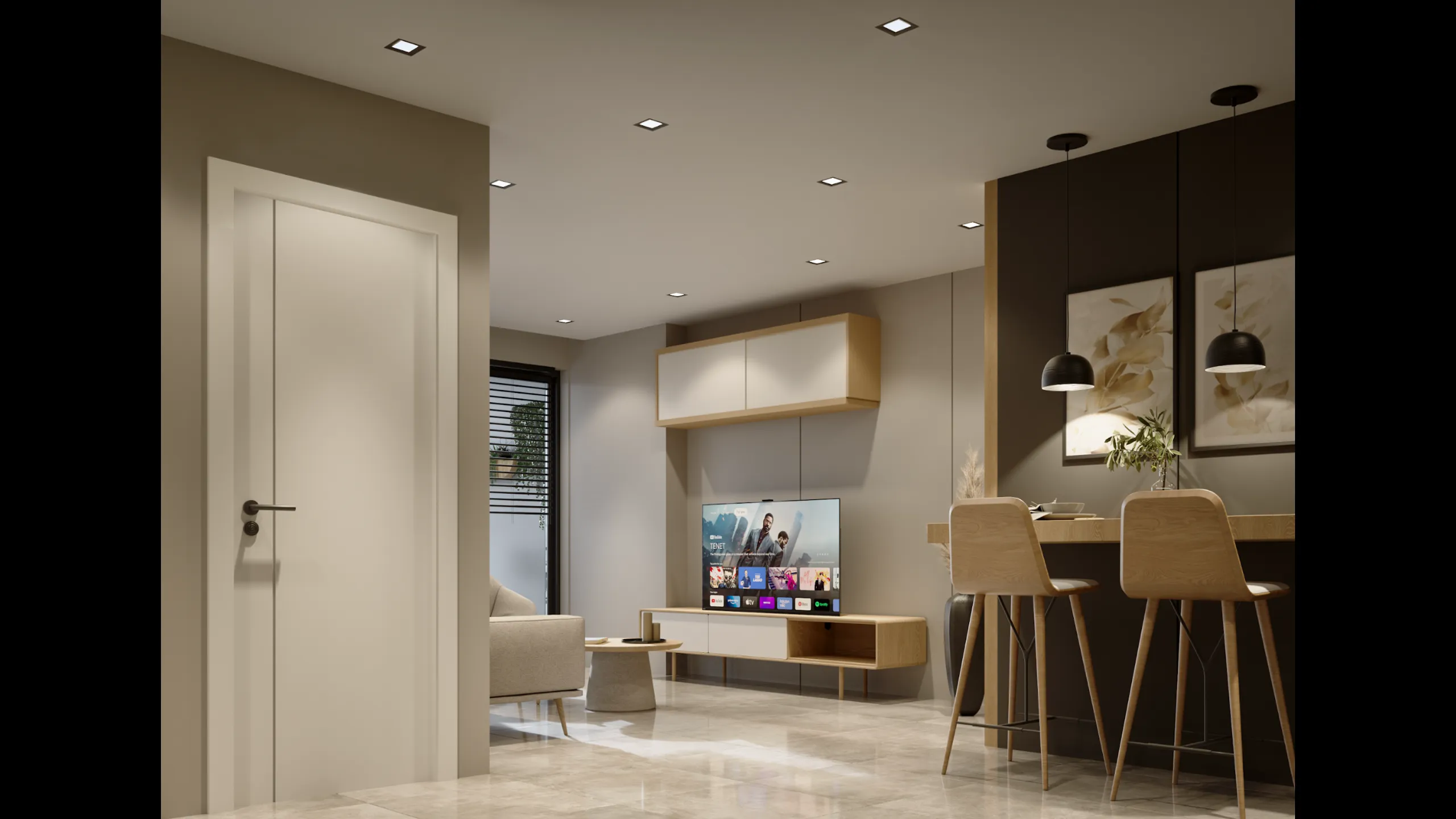 Апартаменты в современном стиле с 1-2 спальнями, Кукаки, Афины 11