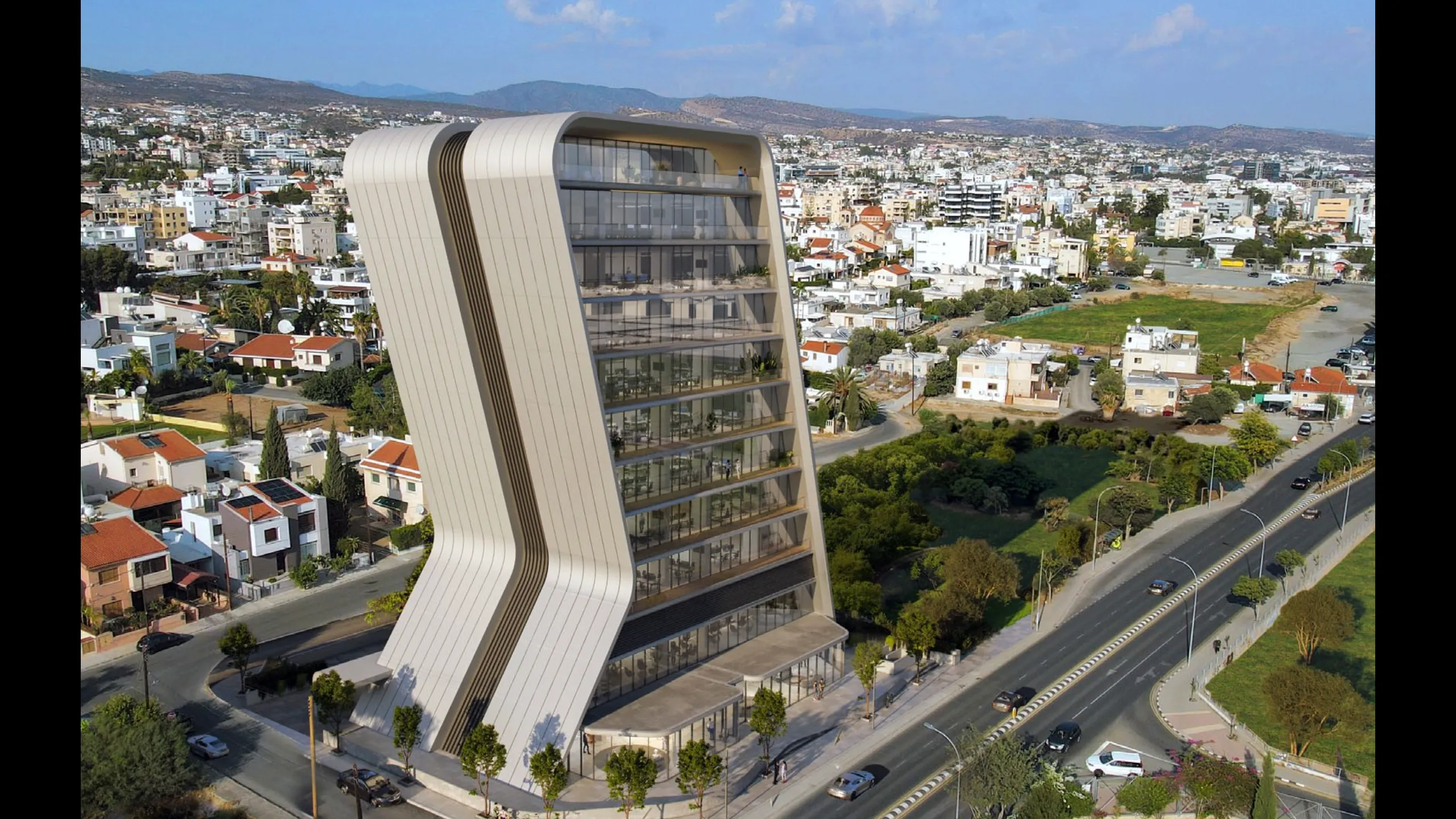 Office building in contemporary style, Mesa Geitonia, Limassol 1