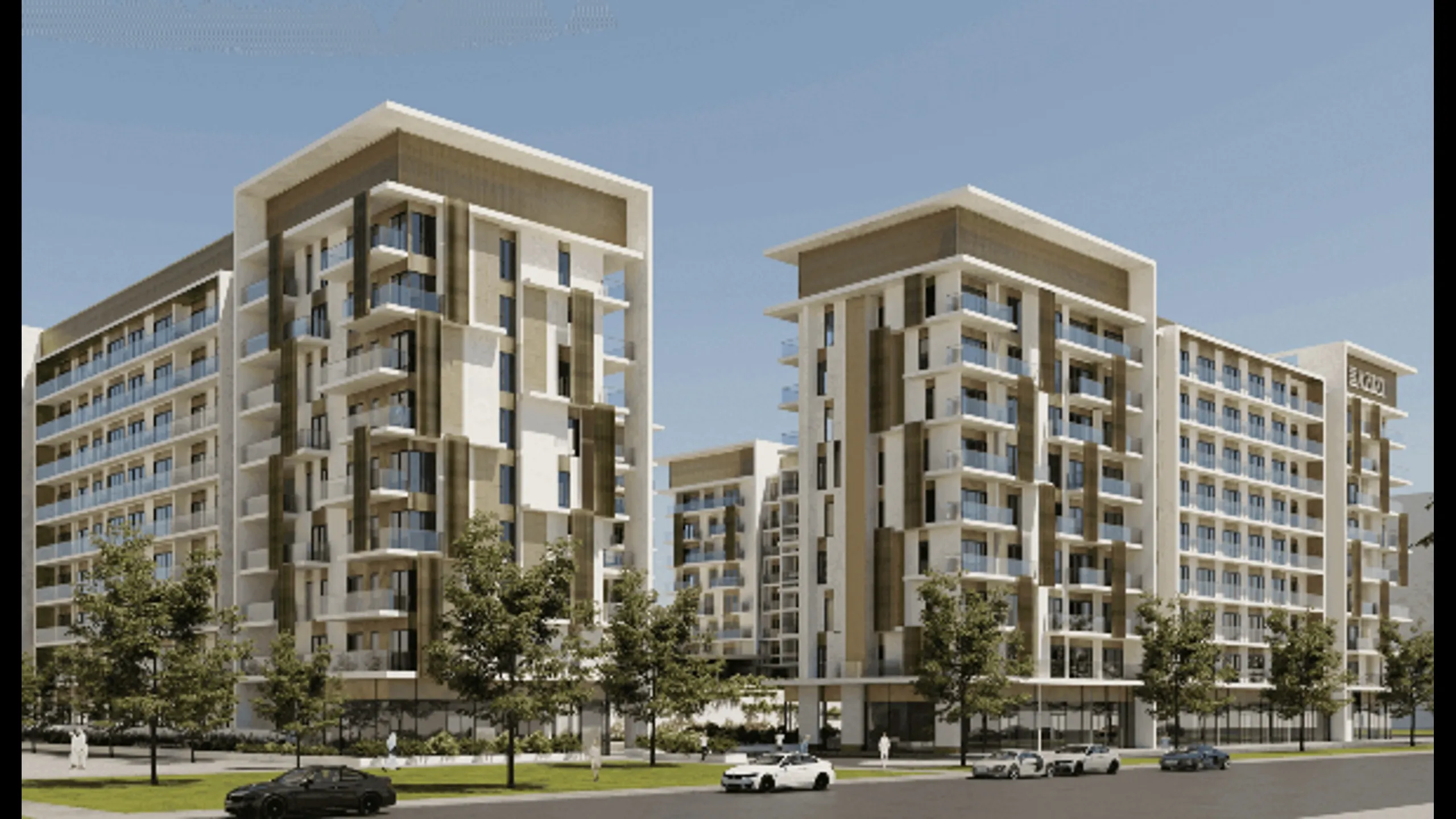 Apartments in a residential complex with a private beach 1