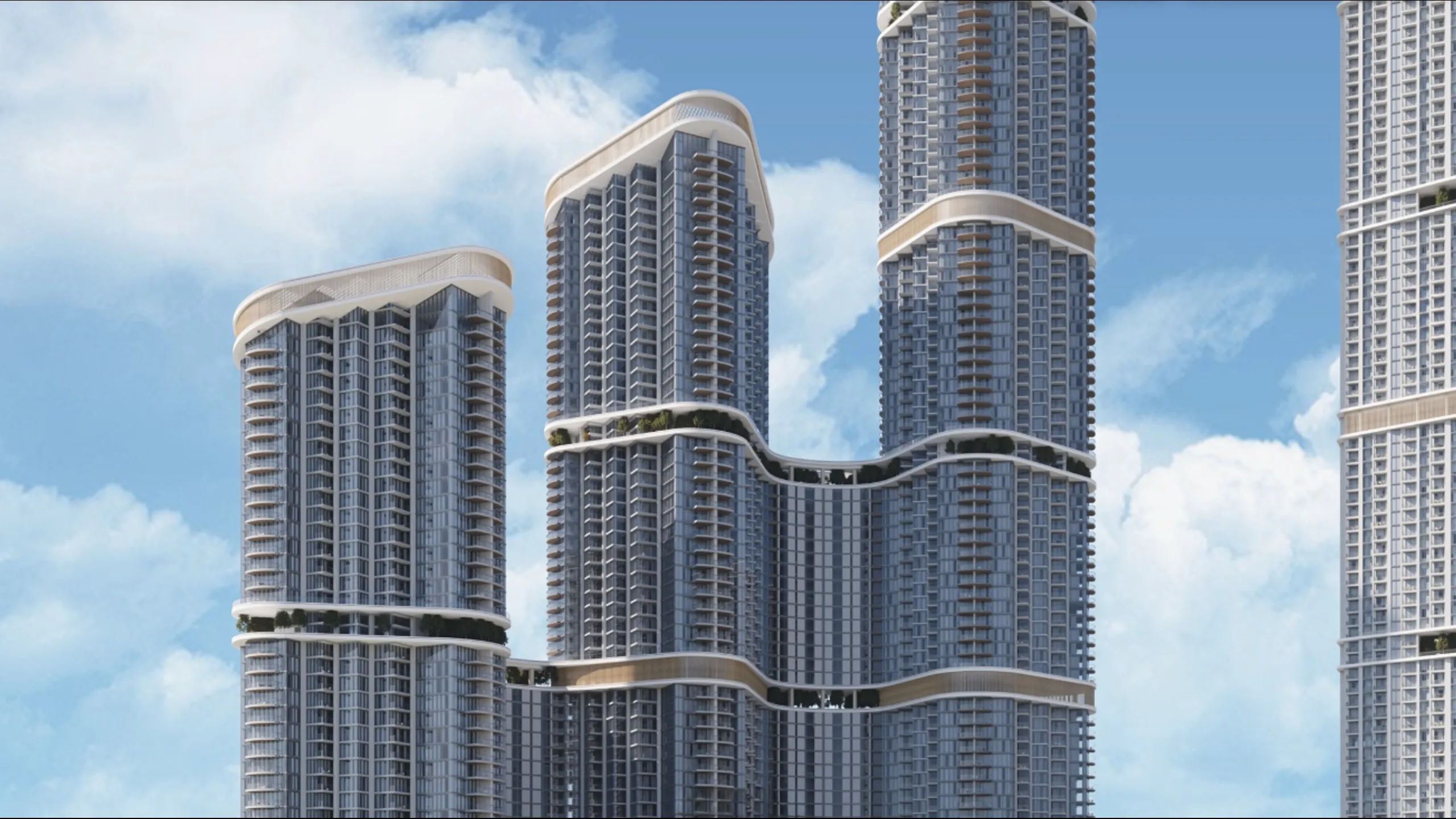 Apartments in modern style with 1-4 bedrooms, Hartland 2, Dubai 1