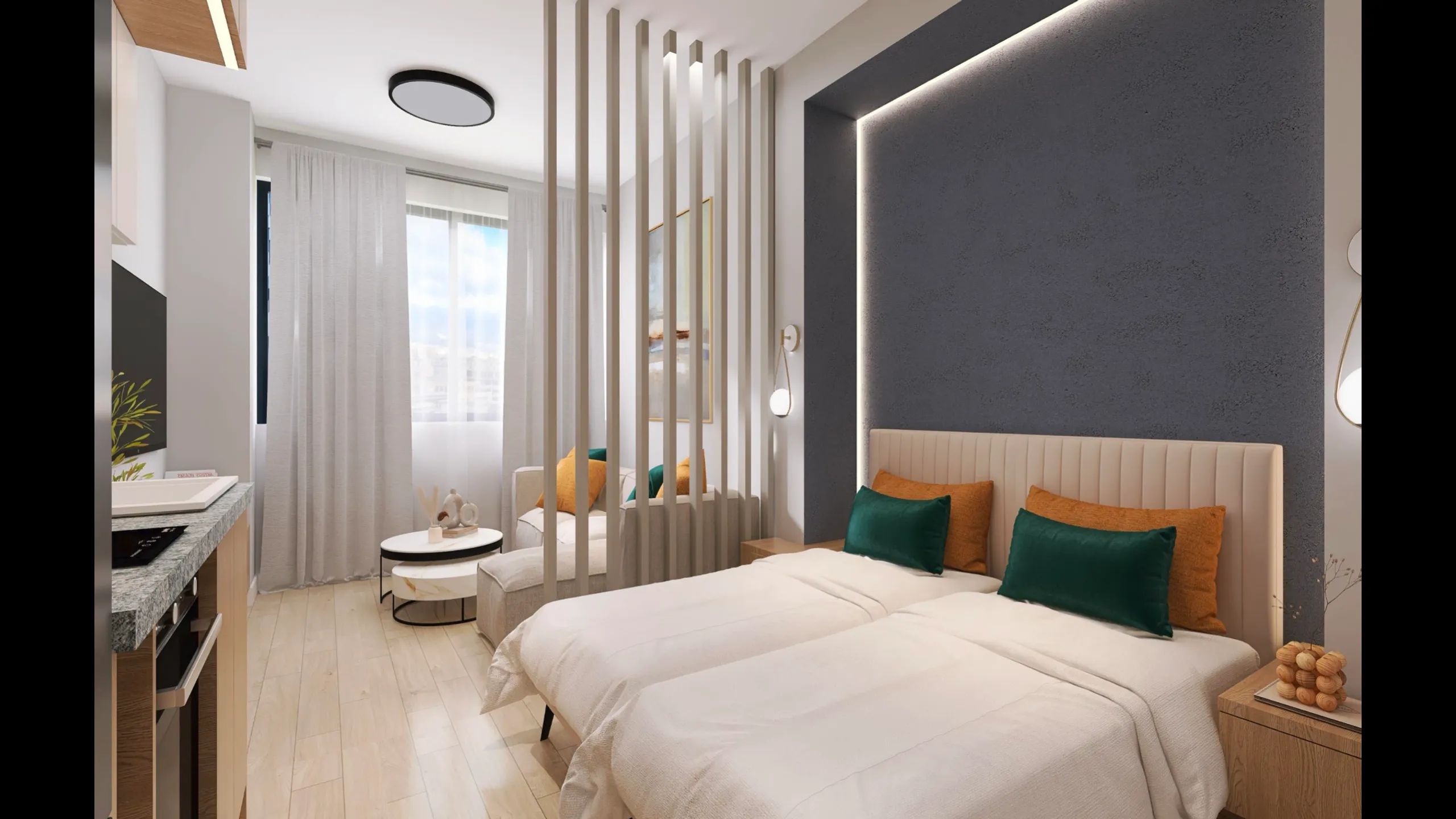 Apartments with 1 bedroom in modern style, Piraeus 7