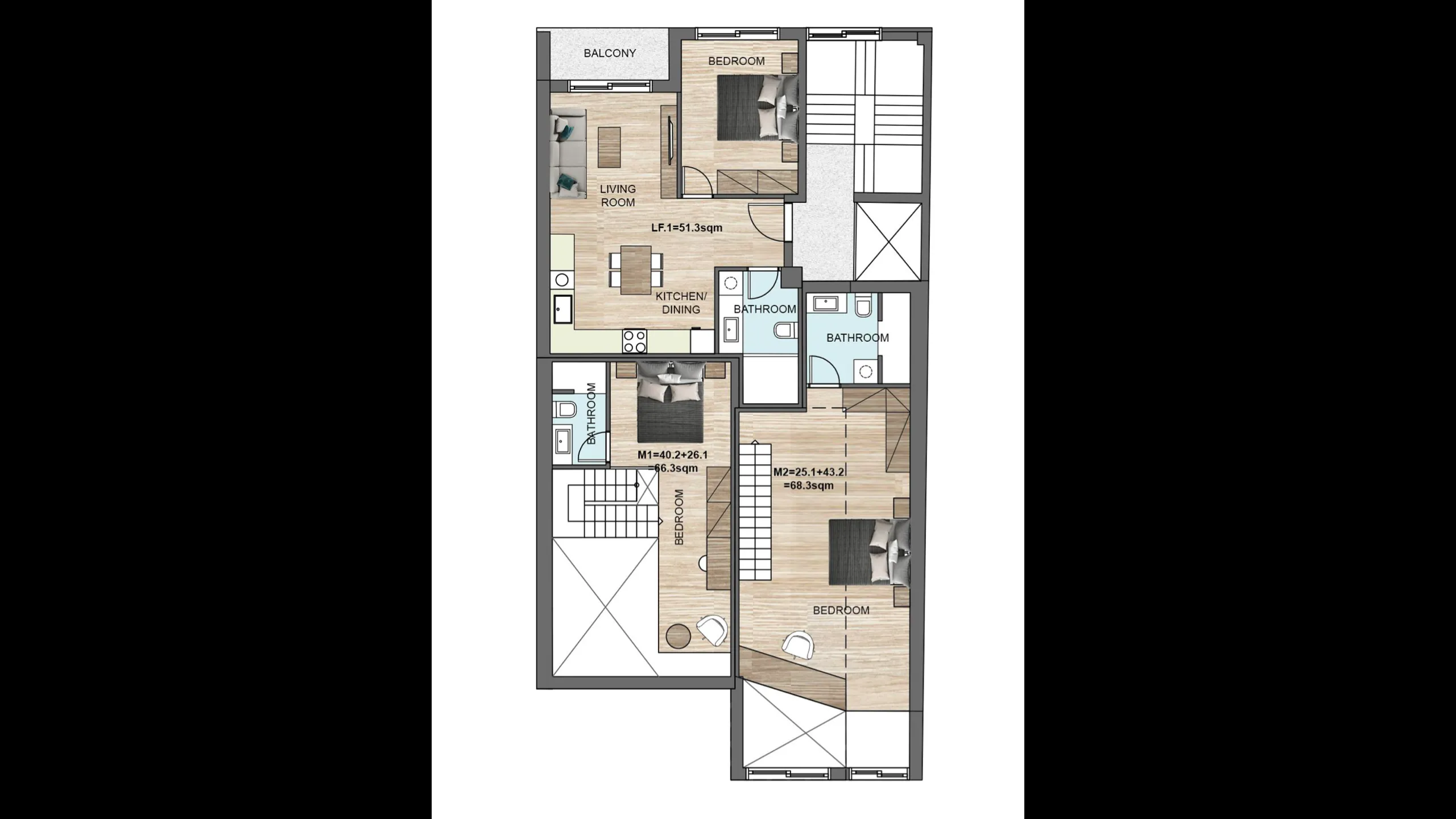 Комфортные апартаменты с 1 спальней, Неа-Иония, Афины 12