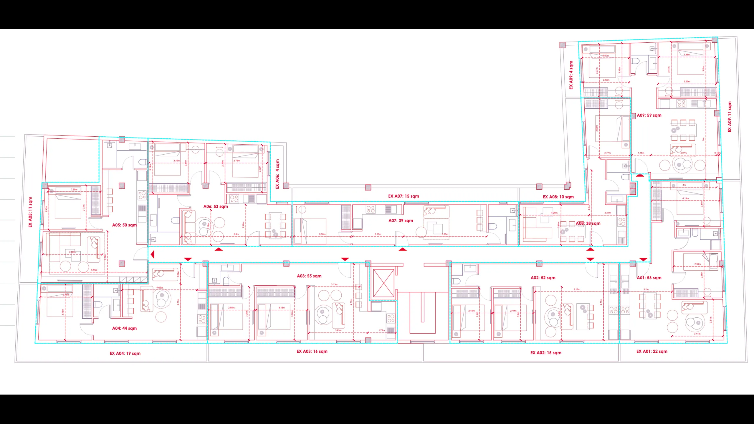 Apartments in modern style, Tavros, Athens 16