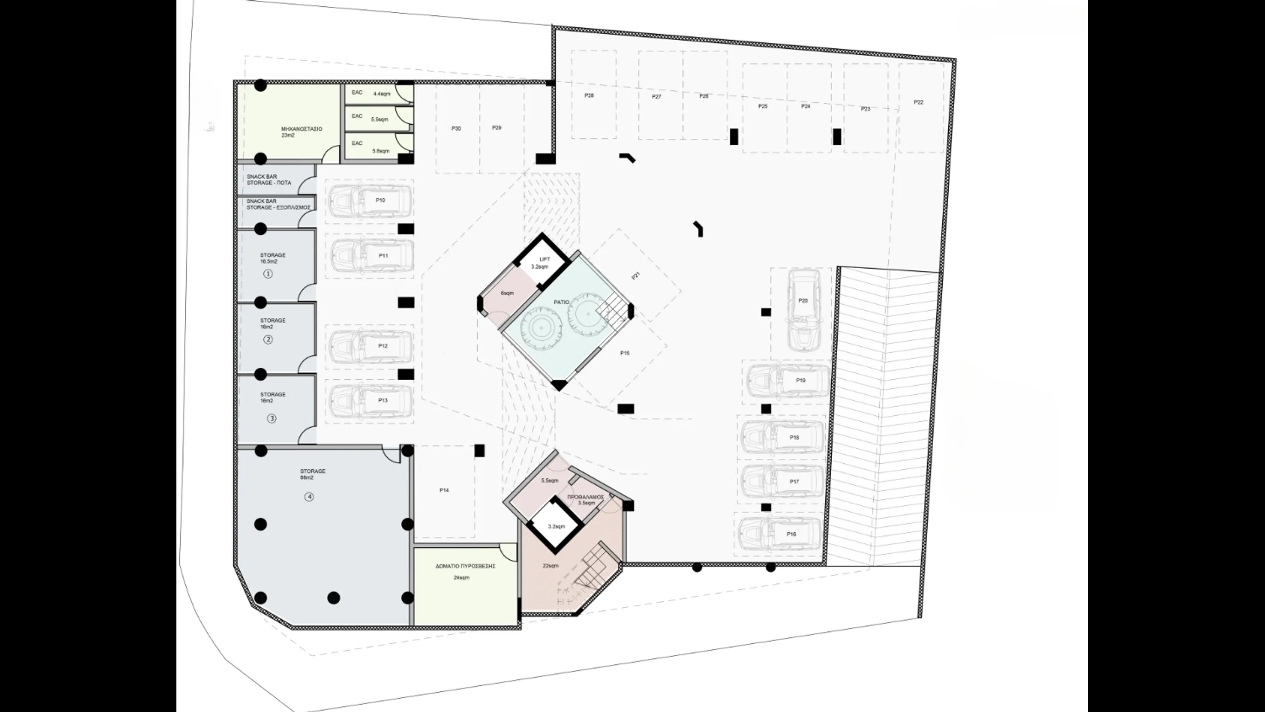 Современные офисы, магазин и ресторан, центр Пафоса 14
