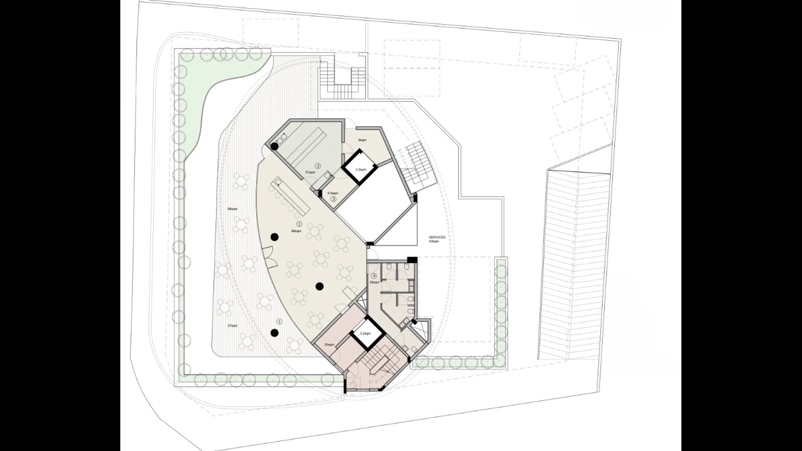 Современные офисы, магазин и ресторан, центр Пафоса 15