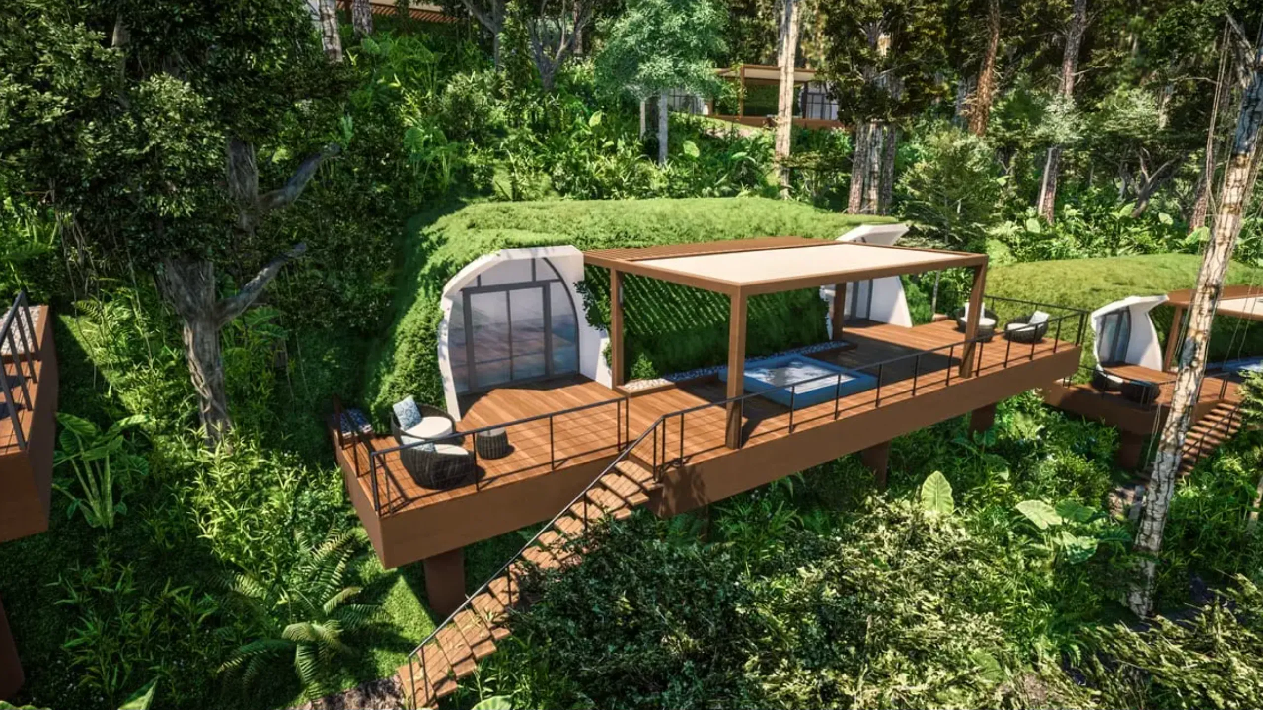 Share in the hotel complex of 72 eco-cottages in the rainforest 2