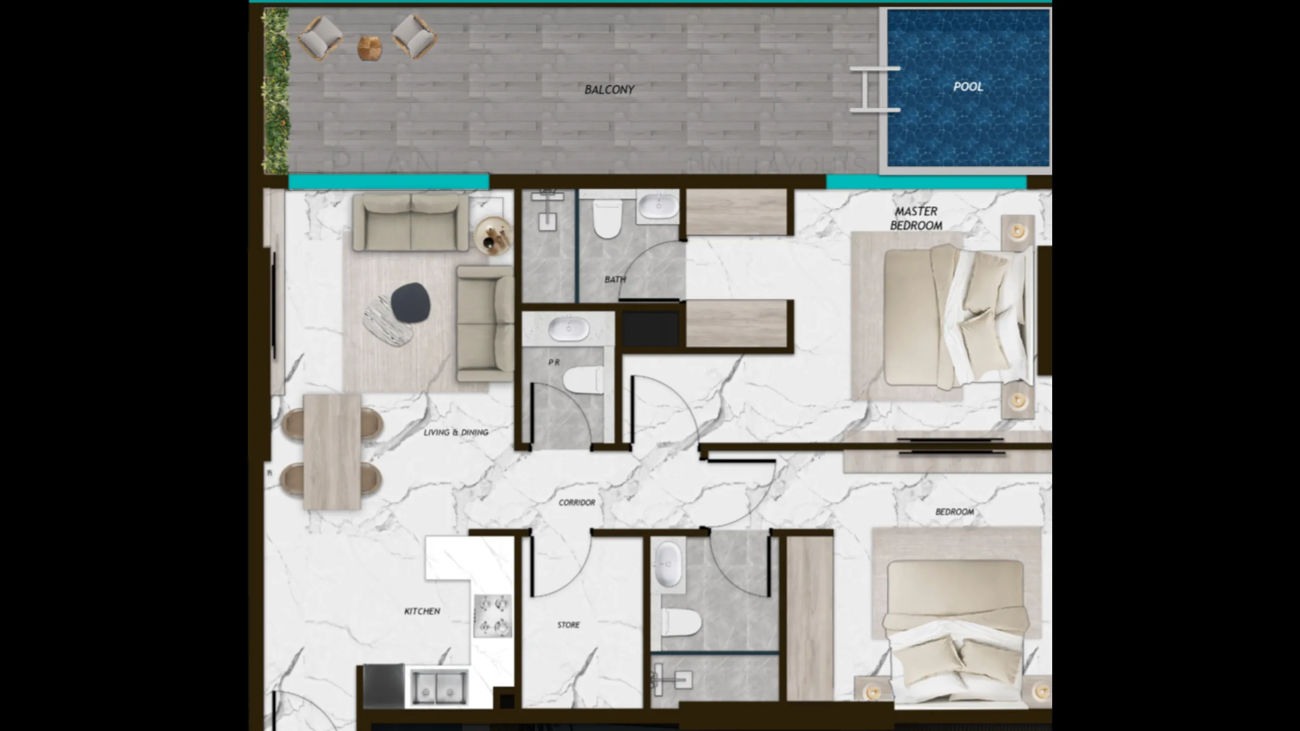 Elegant apartments with 1-2 bedrooms, Dubai Land Residence Complex, Dubai 9