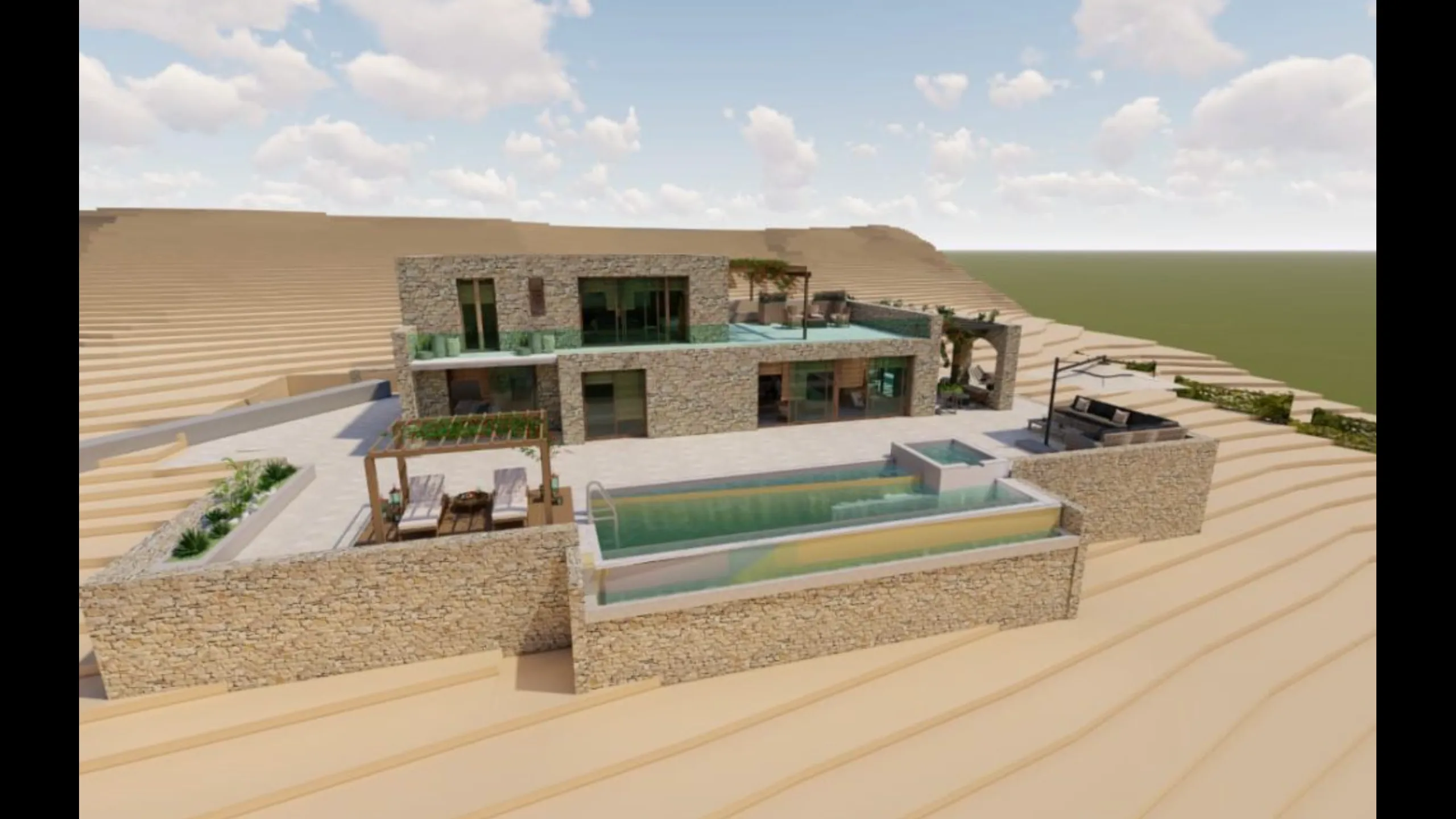 Luxury villa in modern style, Koroni 12