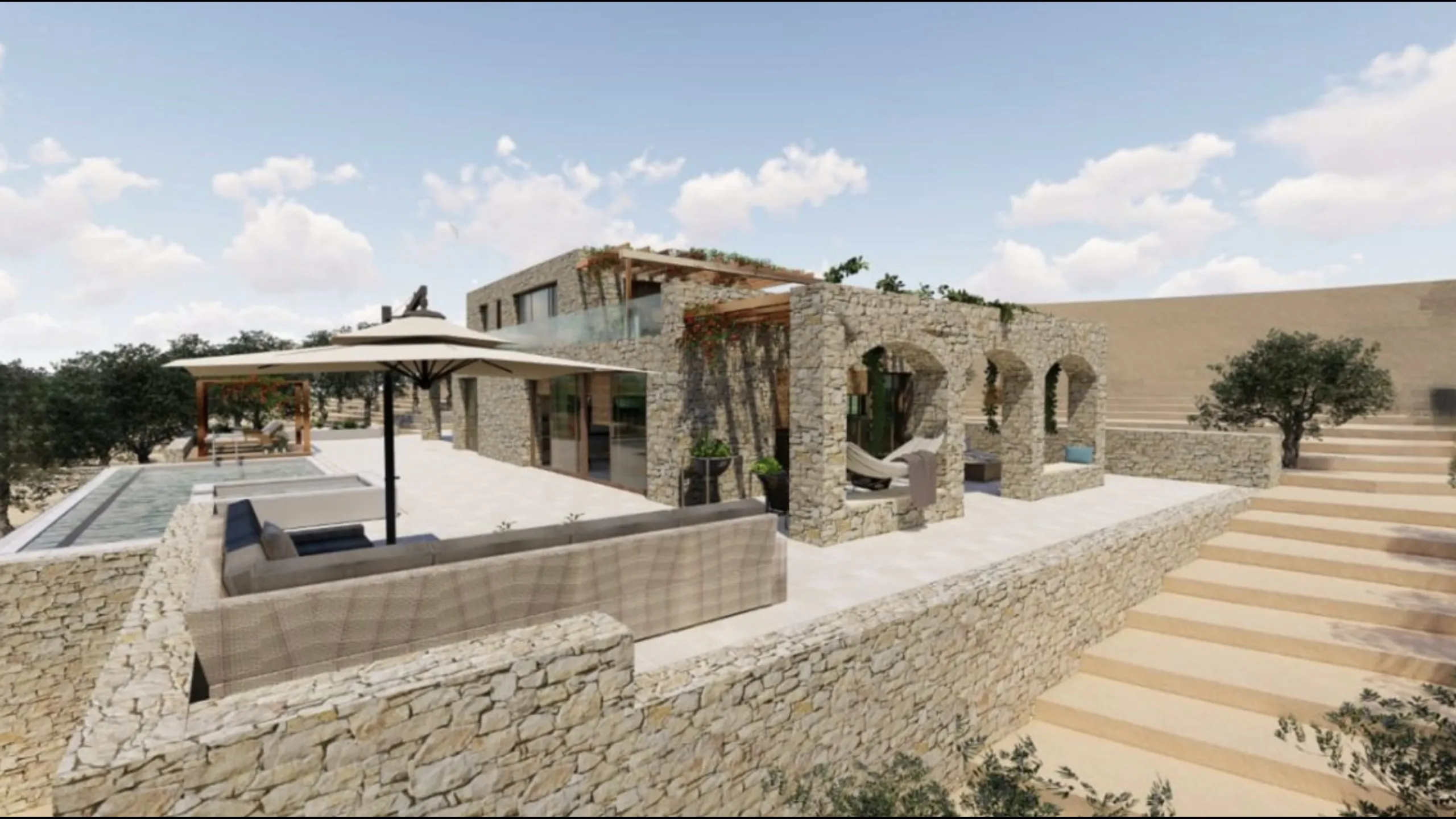 Luxury villa in modern style, Koroni 3