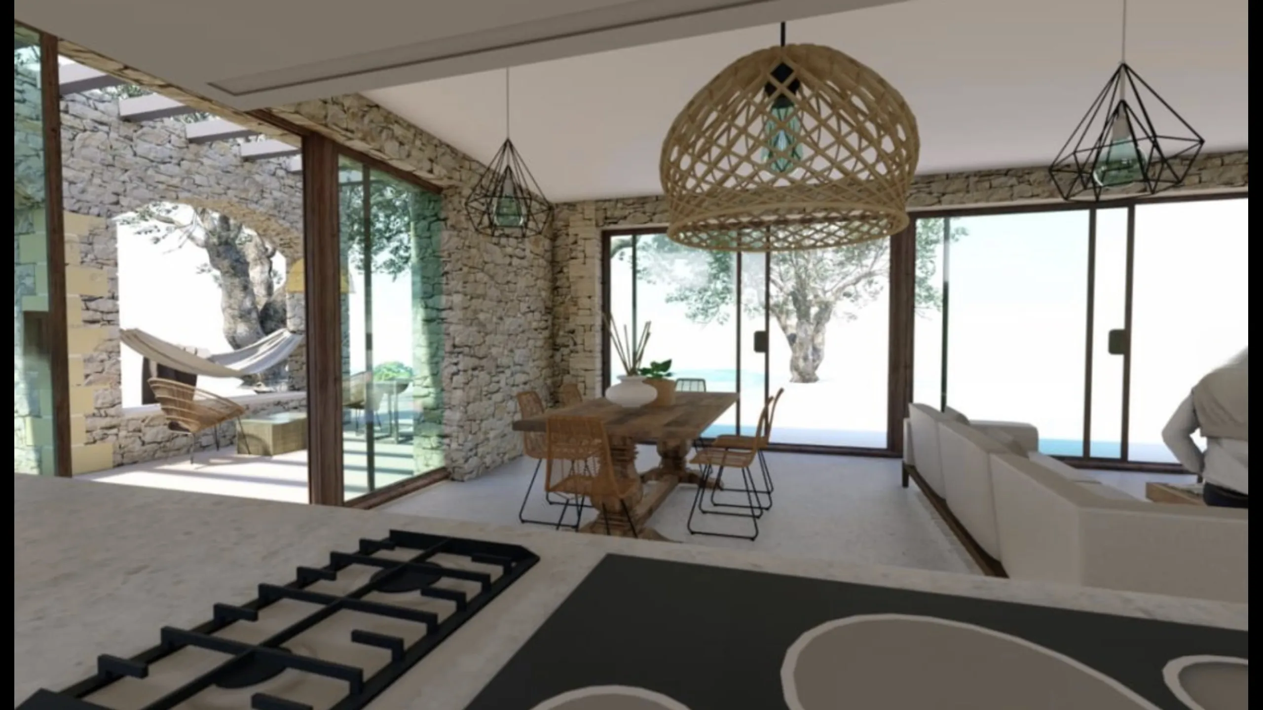 Luxury villa in modern style, Koroni 7