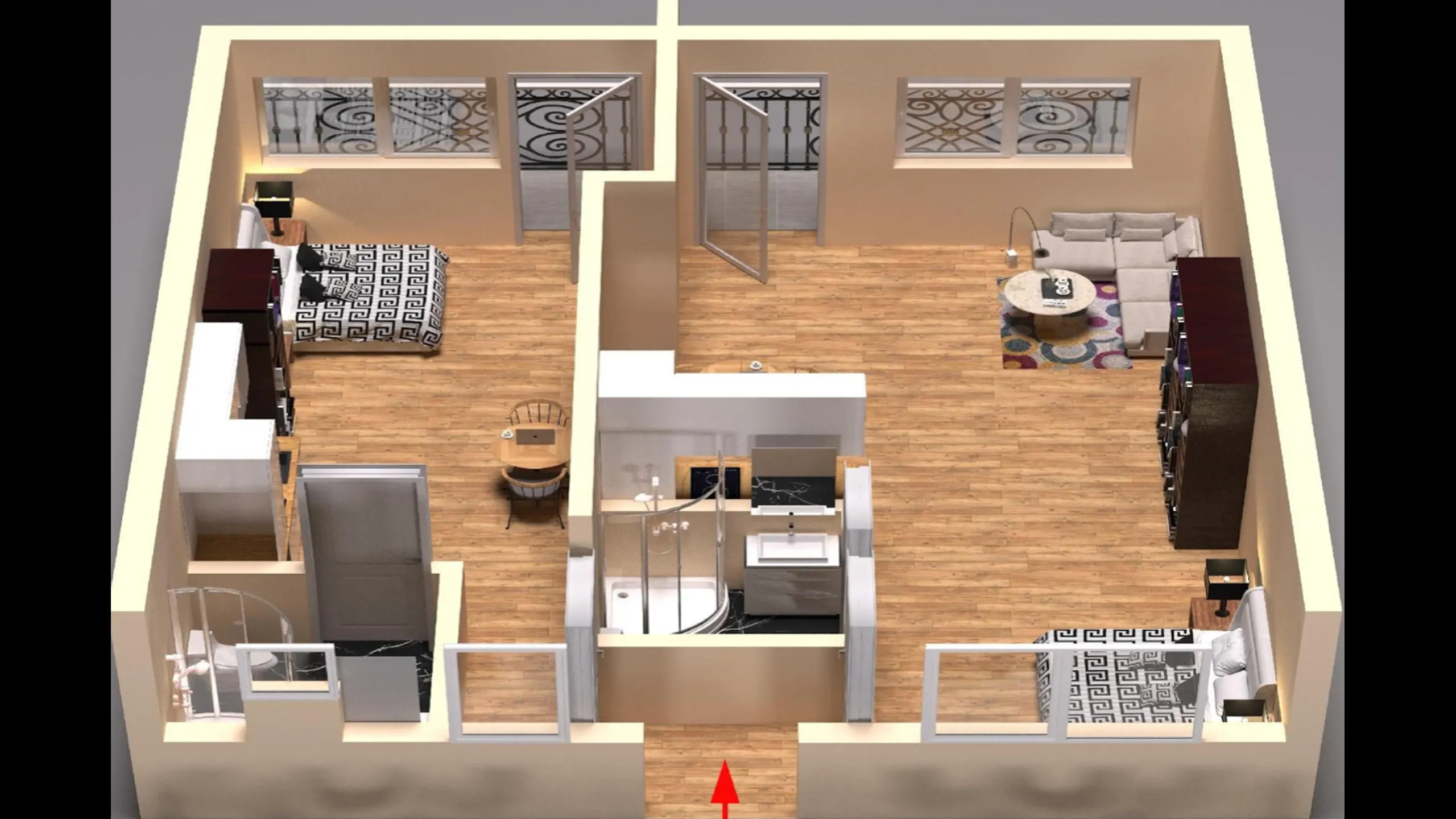 Стильные апартаменты с гарантированным доходом, Центральные Афины 12