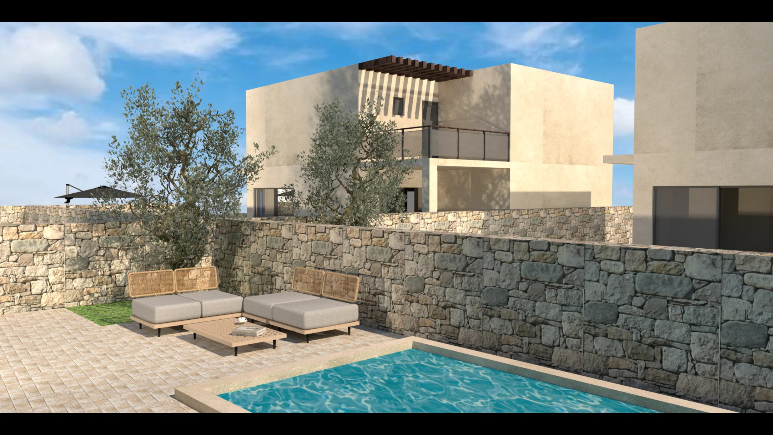 Villas in modern style, Platanias, Crete 1