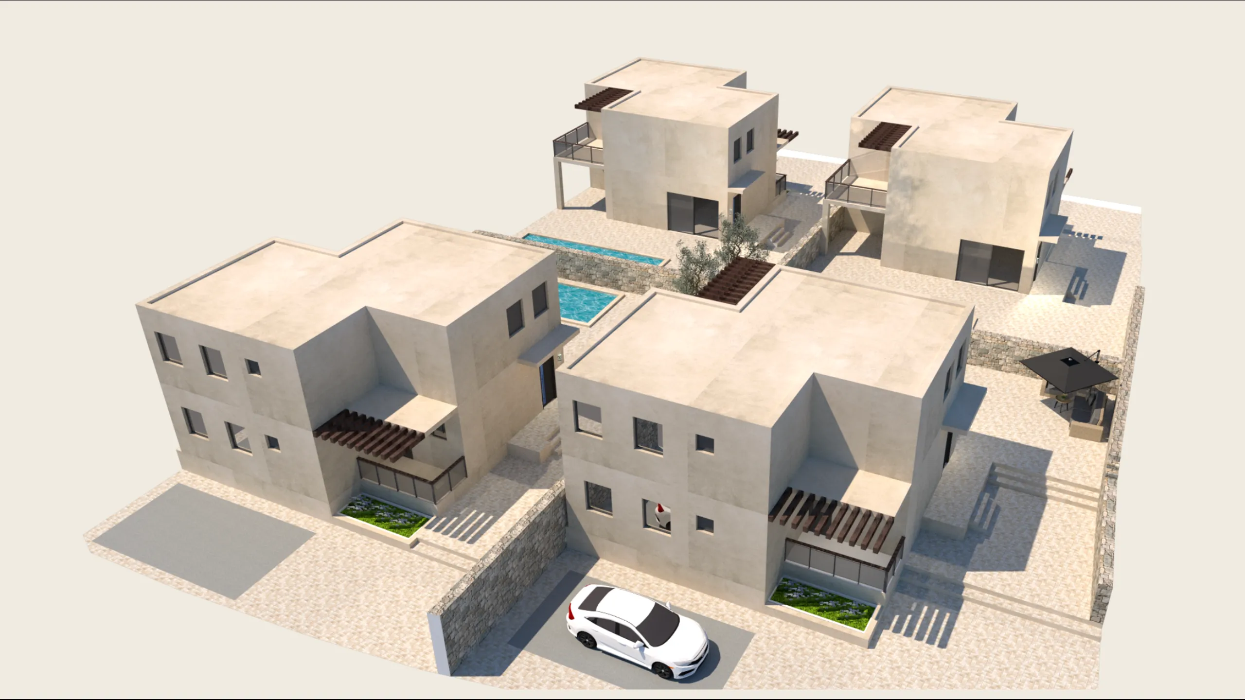 Villas in modern style, Platanias, Crete 4