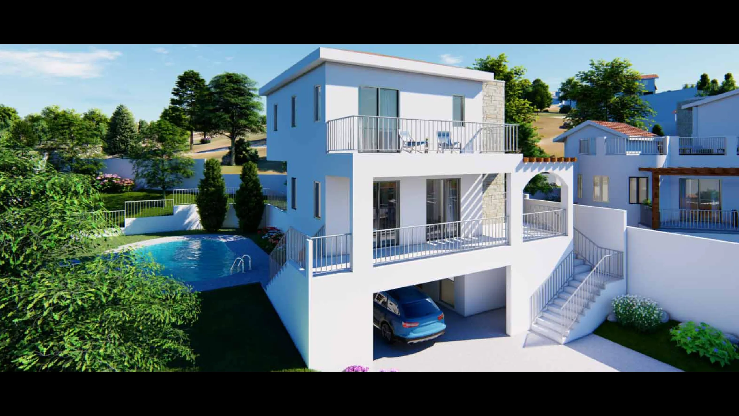 Stylish villas with sea and mountain view not far from Paphos 5