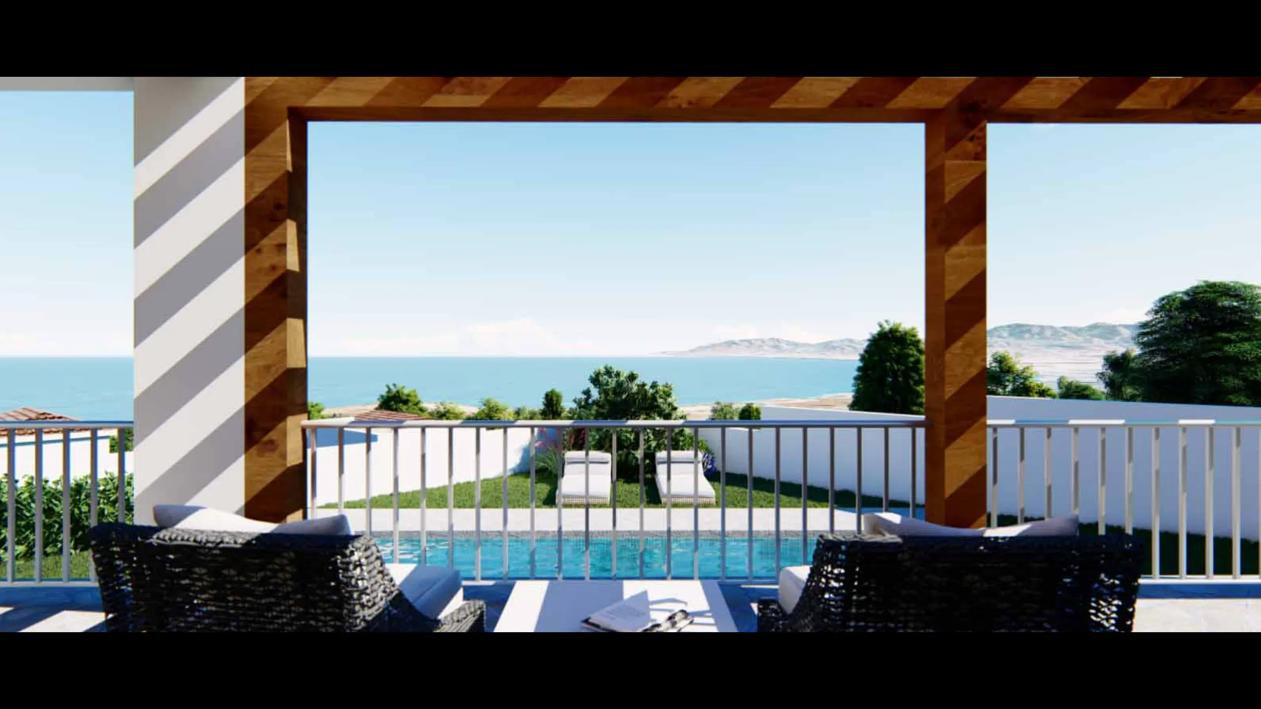 Stylish villas with sea and mountain view not far from Paphos 10