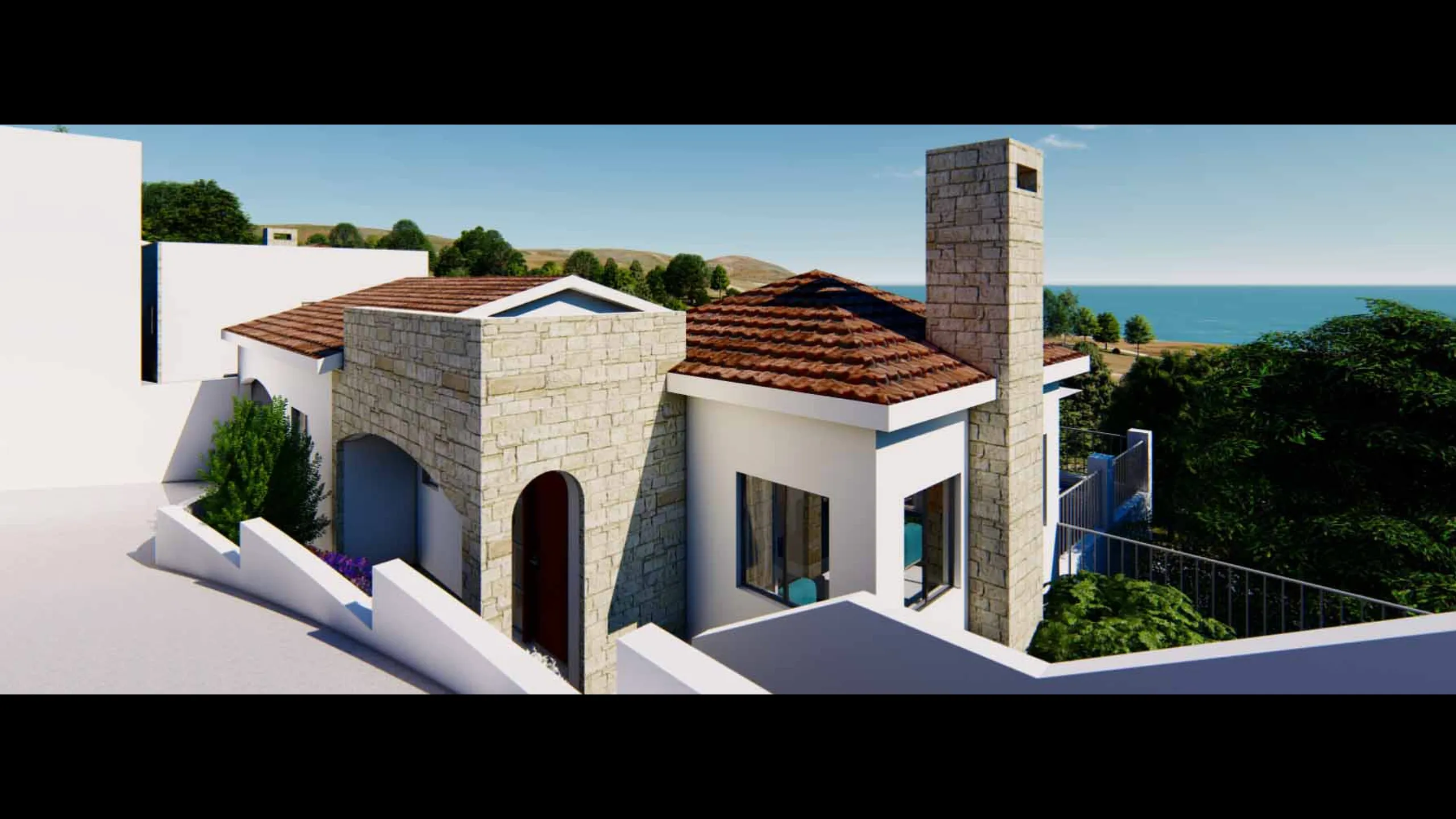 Stylish villas with sea and mountain view not far from Paphos 7