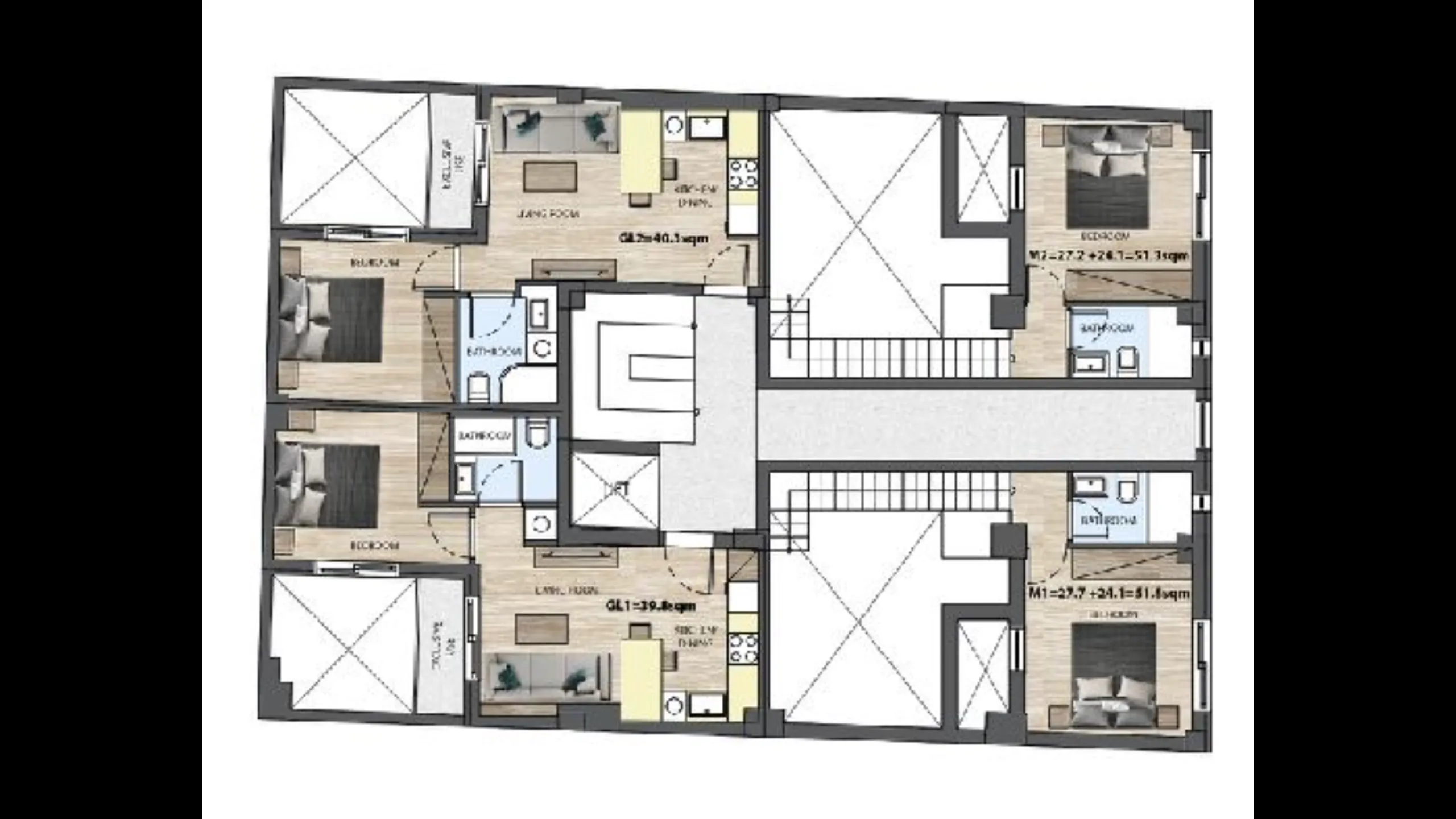 Comfortable apartments in modern style, Piraeus, Athens 20