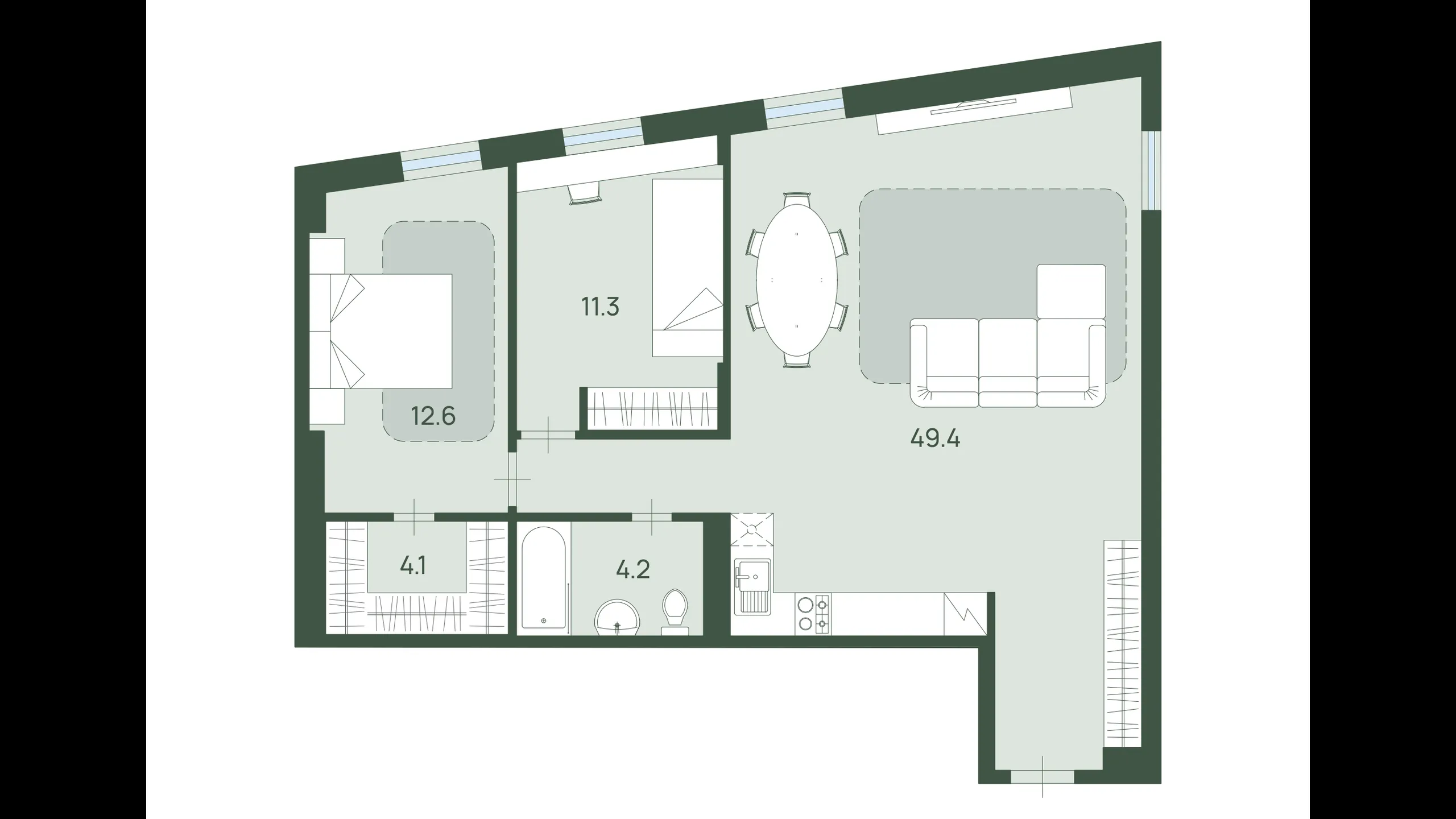 Elegant apartments, center, Riga 12