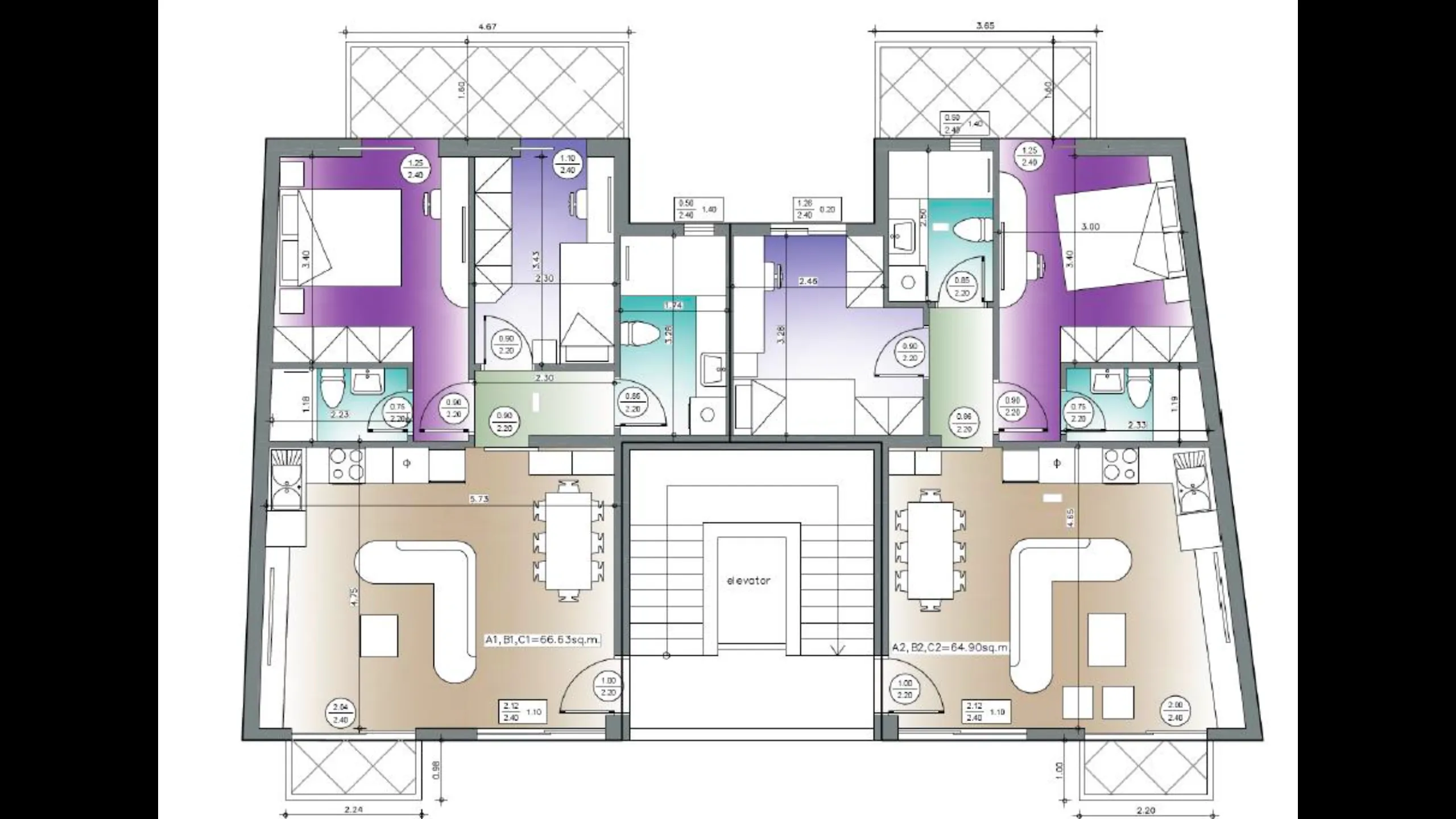 Апартаменты в современном стиле, Порто Рафти 7