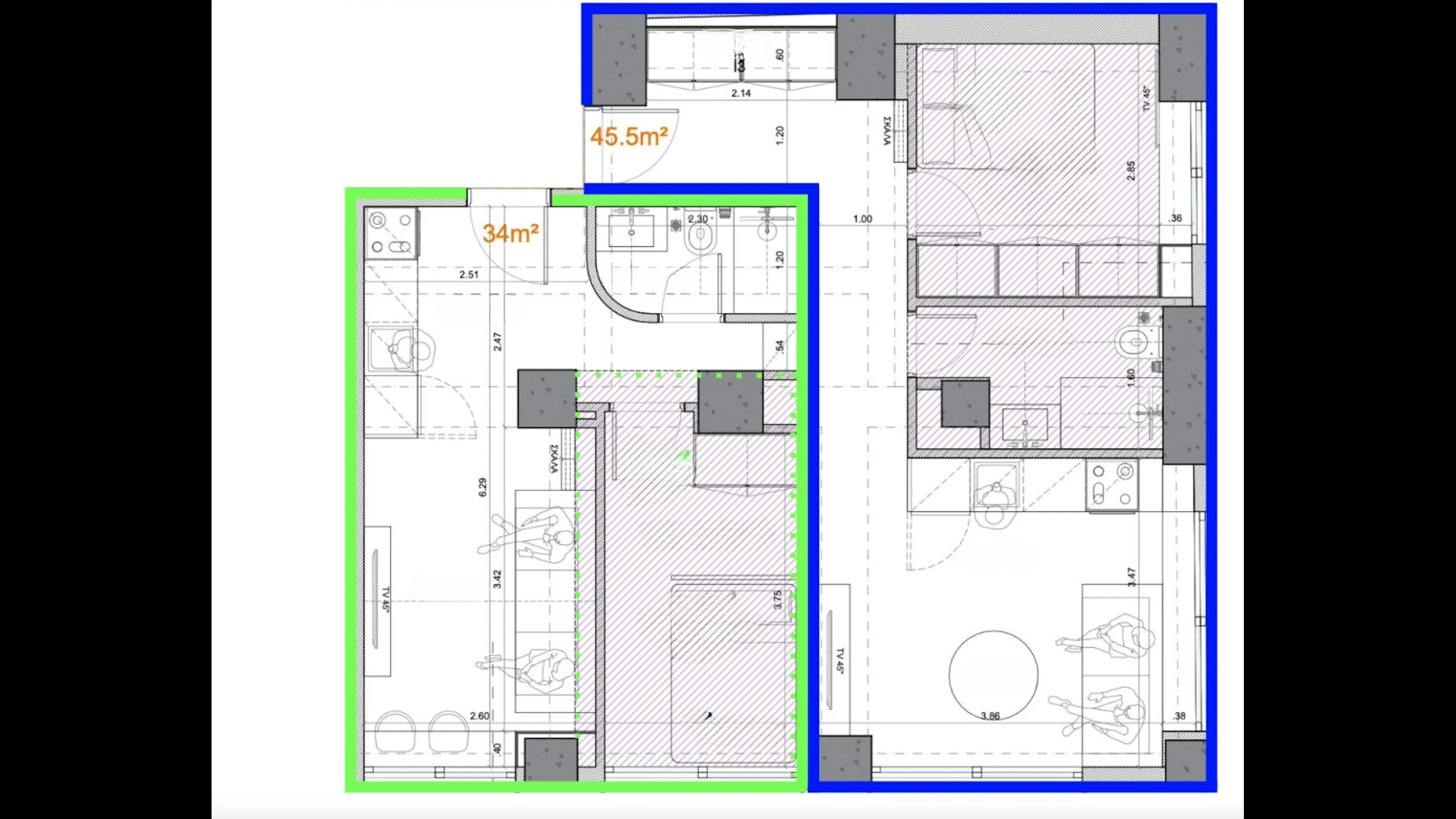 Уютные апартаменты в современном стиле, центр города, Афины 4