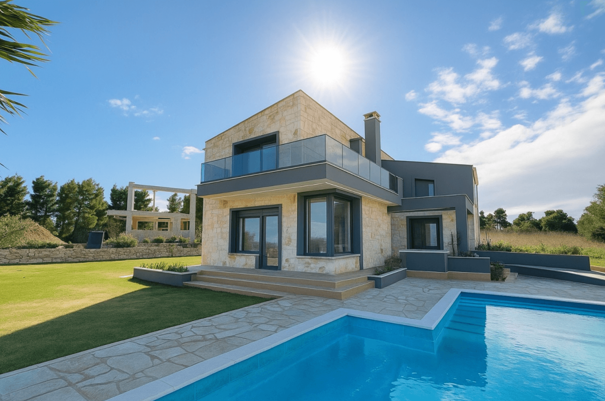 Villa with pool and mountain view, Kriopigi, Kassandra 1