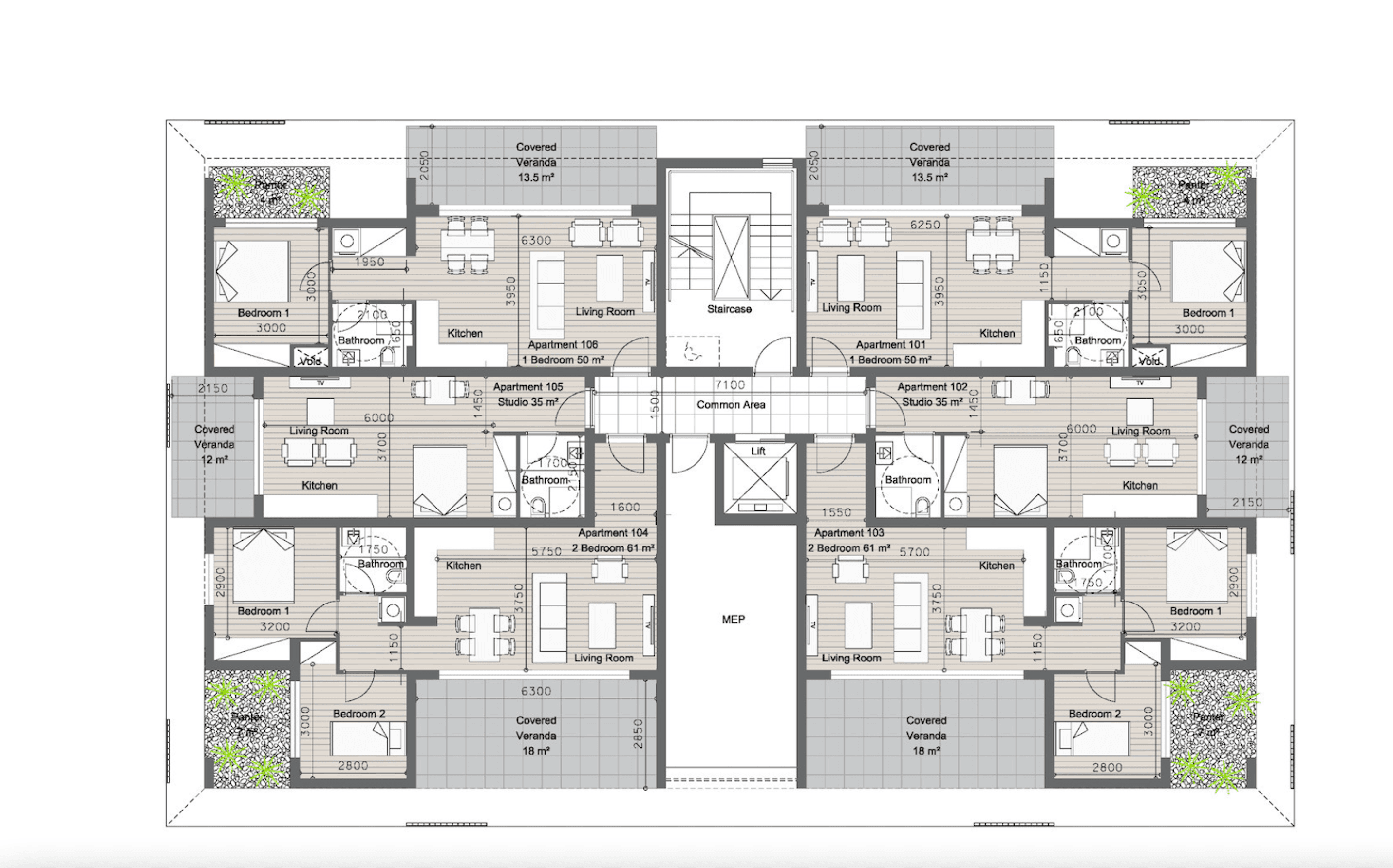 Элегантные и стильные апартаменты, Агиос Афанасиос, Лимассол 12