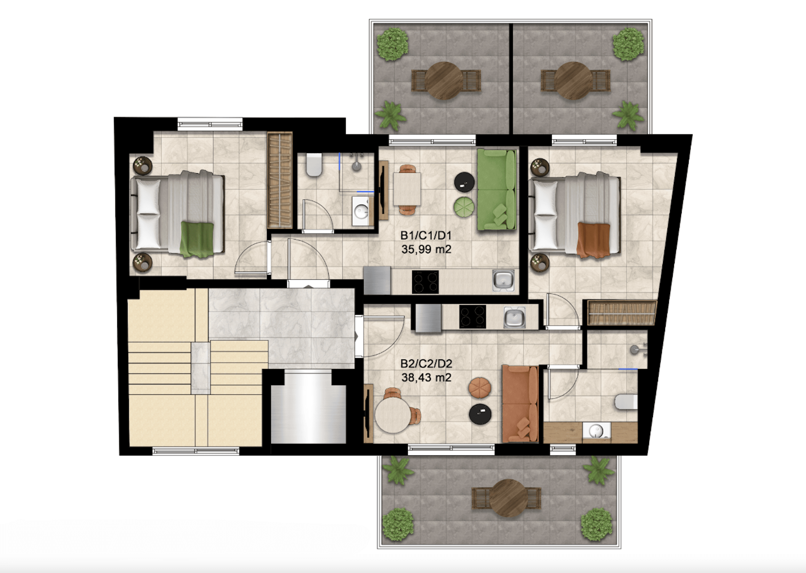 Стильные апартаменты с мебелью, Амбелокипи, Афины 16