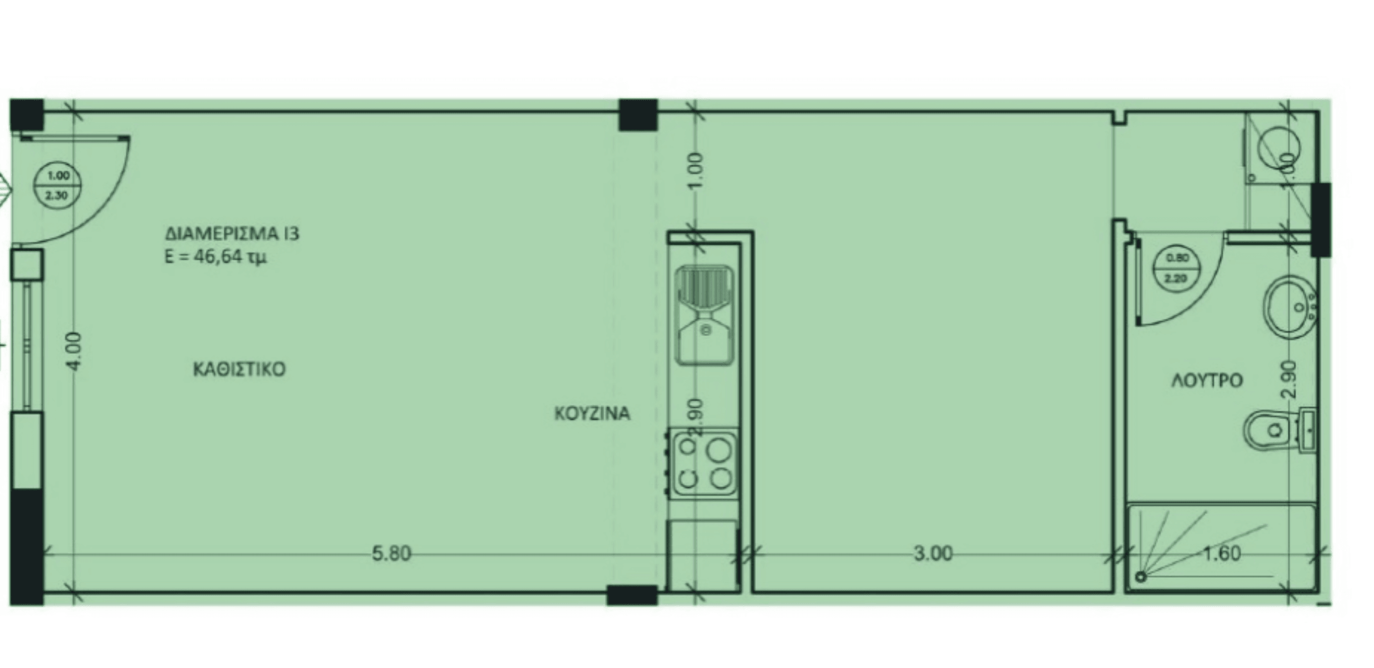 Комфортные апартаменты с парковочными местами, Эгина 17
