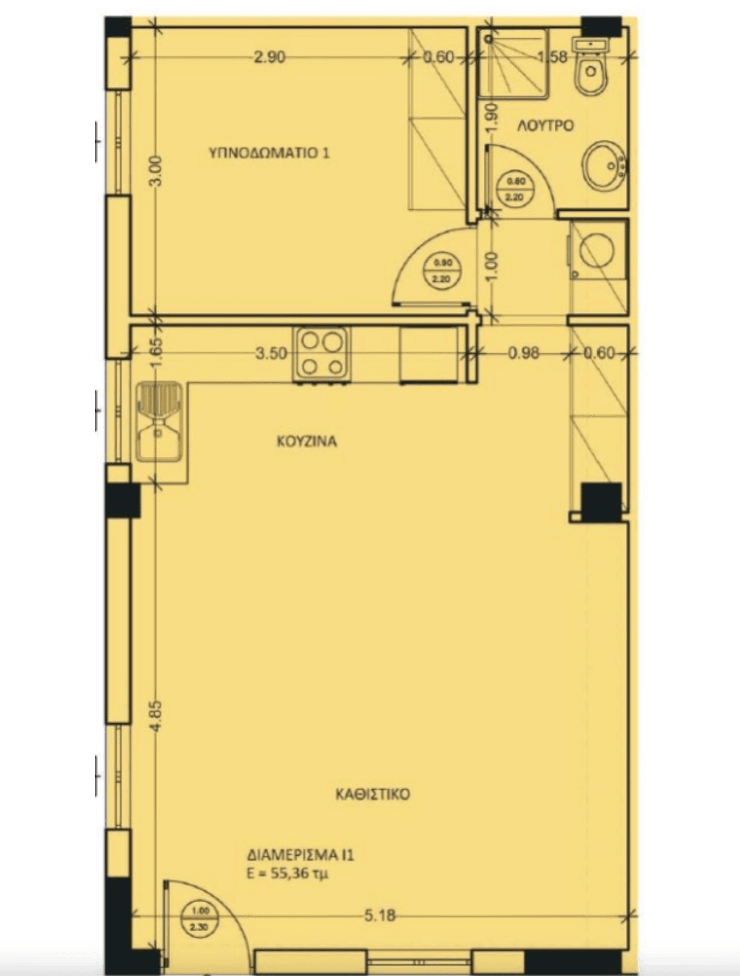 Комфортные апартаменты с парковочными местами, Эгина 14