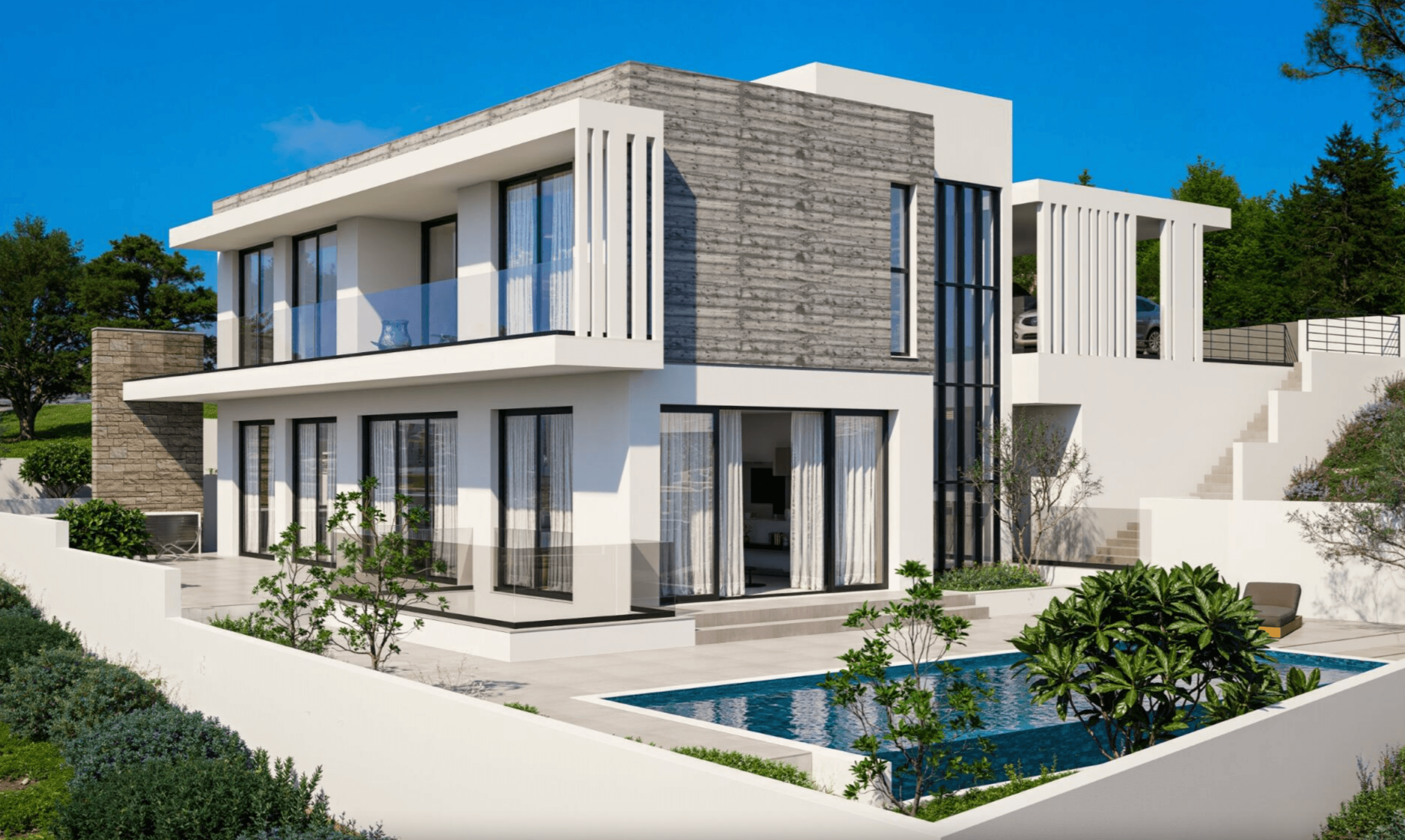 Villas in modern style, Agios Athanasios, Limassol 2