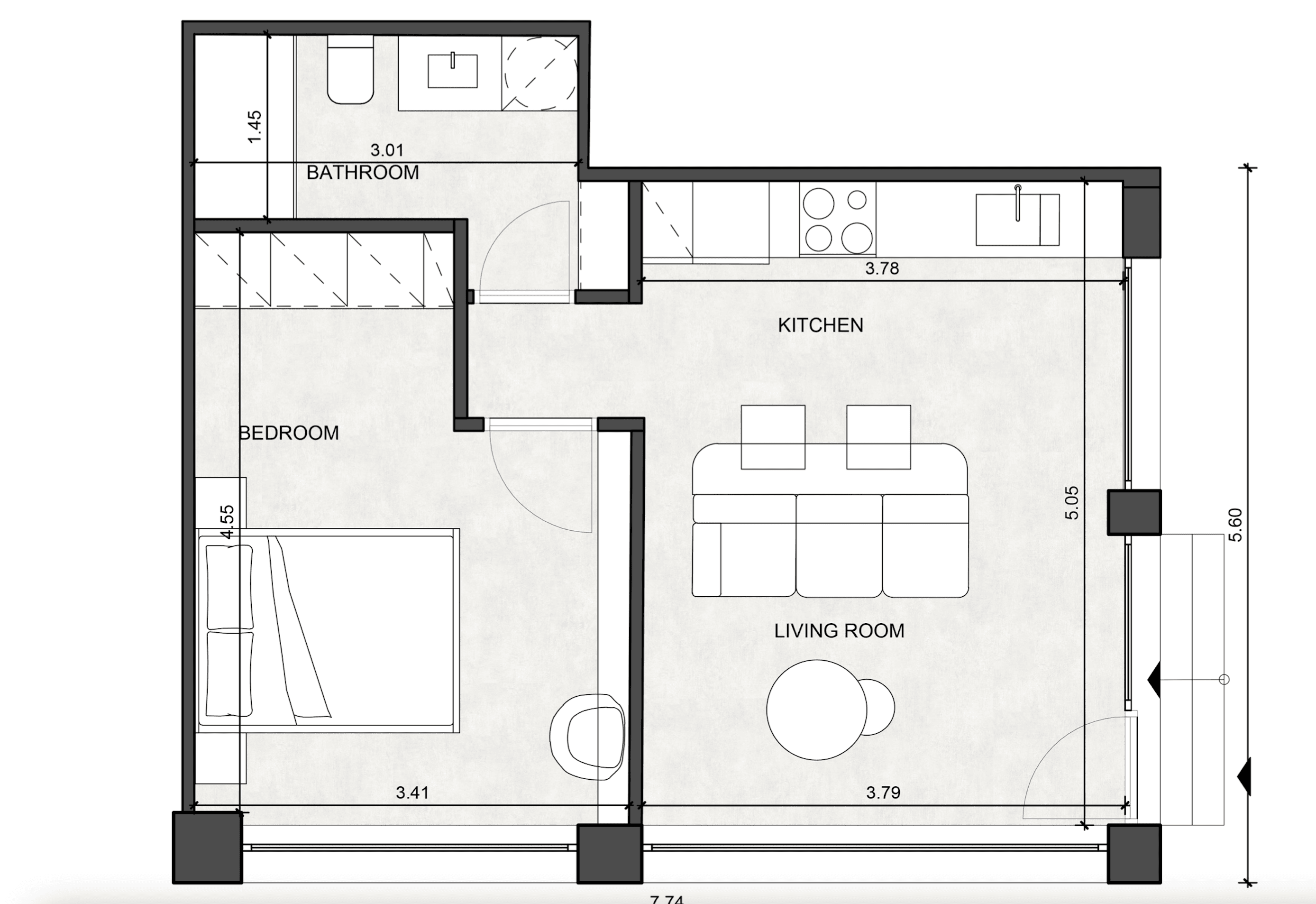 Уютные апартаменты, Киносаргос, Афины 8