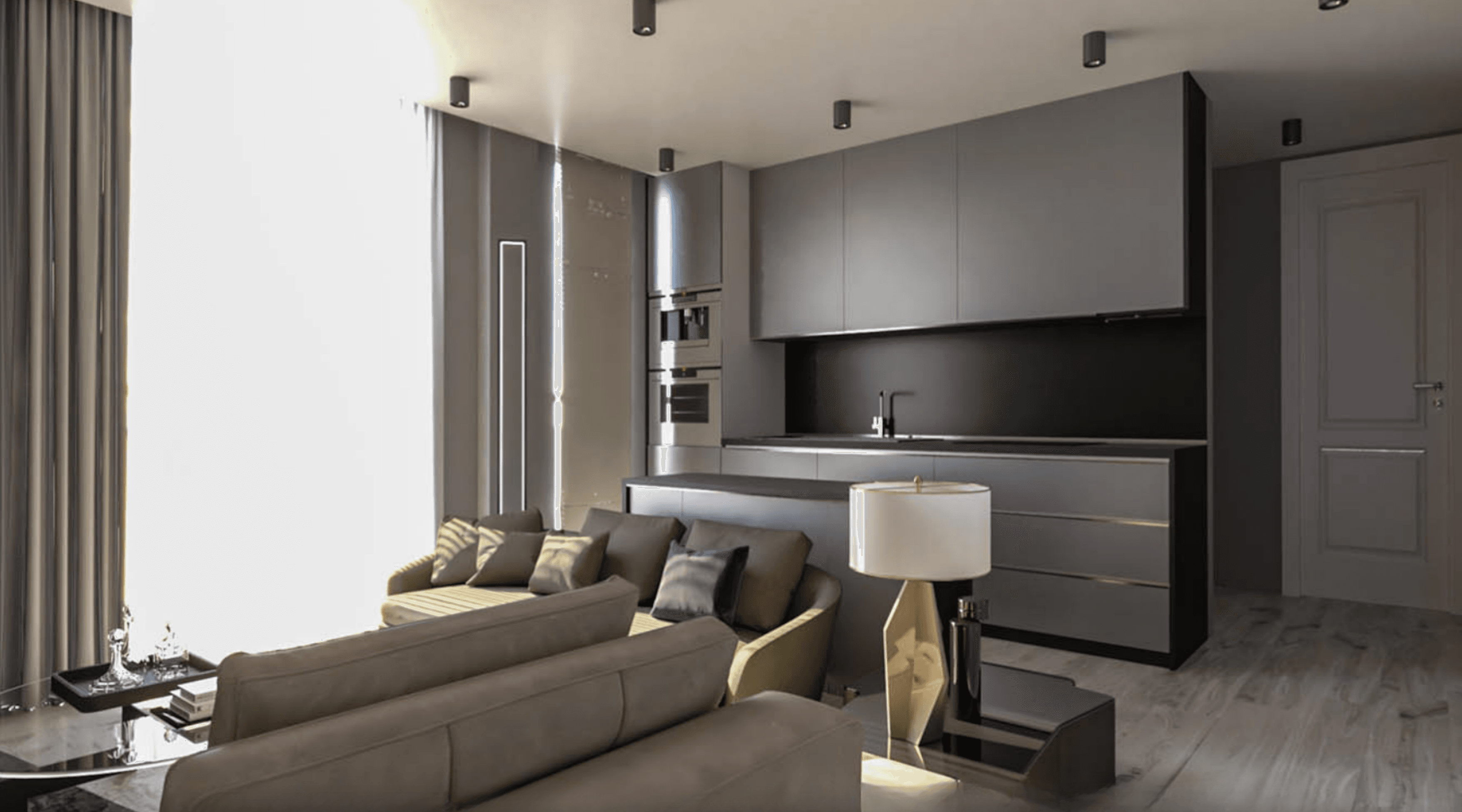 Comfortable apartments in modern style, Glyfada, Athens 1
