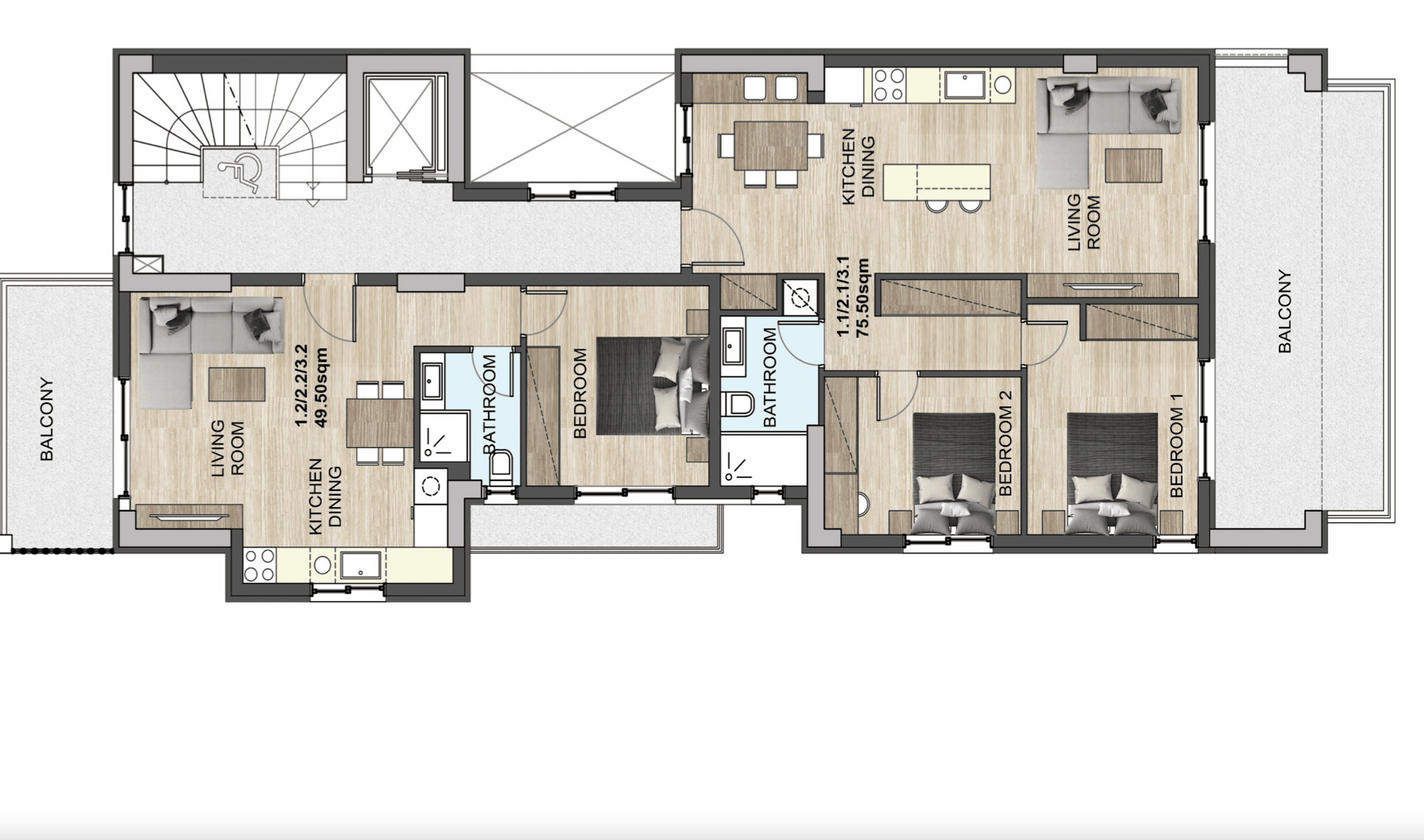 Стильные и комфортные апартаменты, Глифада, Афины 12