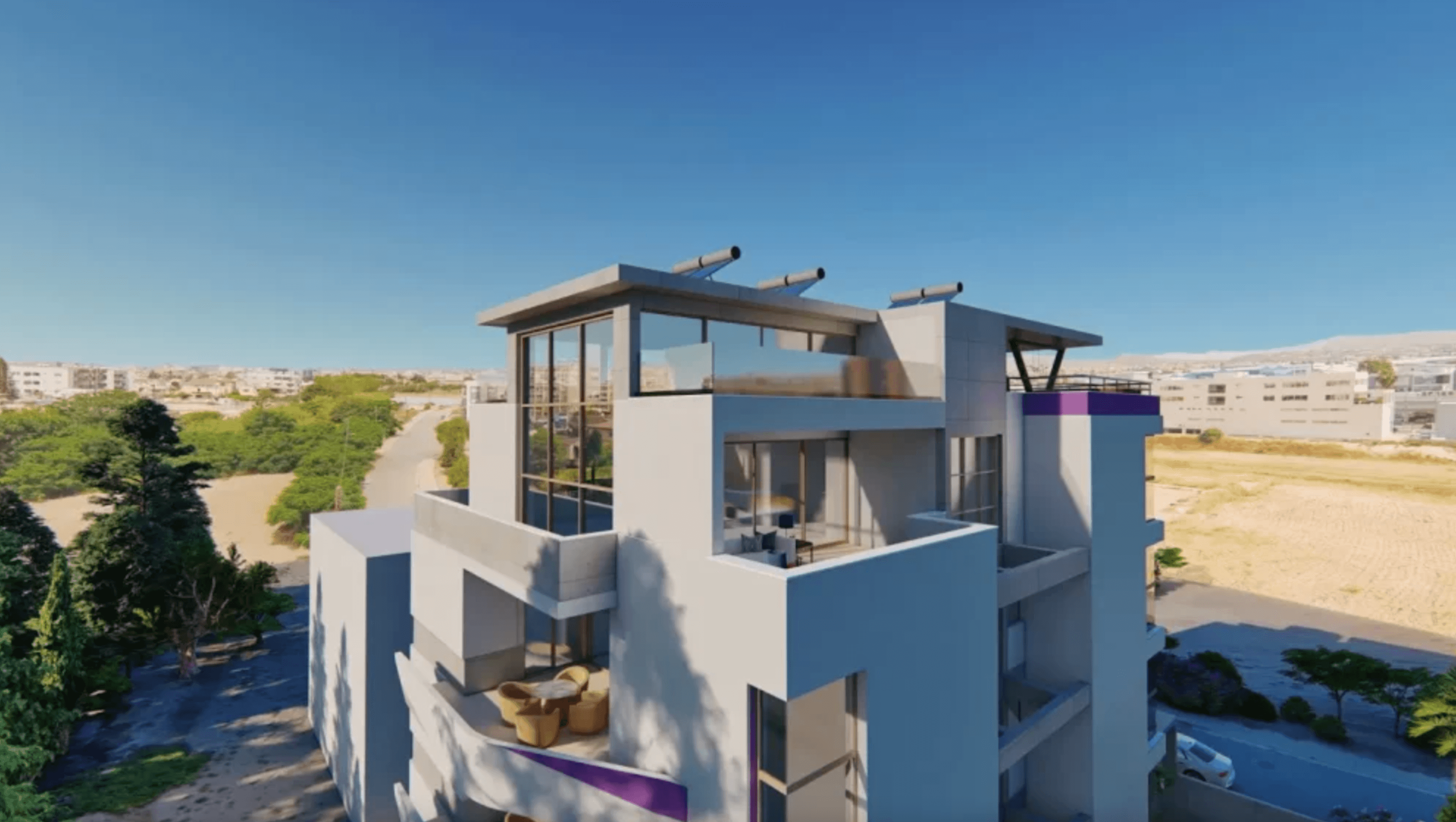 Современные апартаменты с яркими элементами, Агиос Афанасиос, Лимасол 3