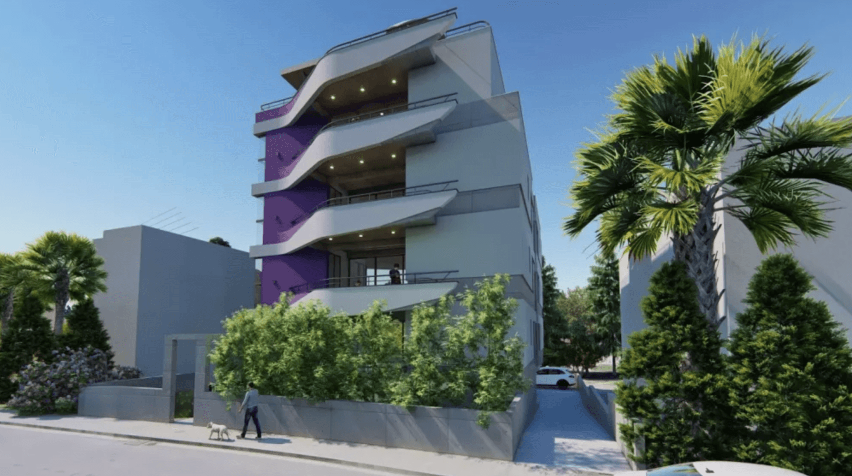 Современные апартаменты с яркими элементами, Агиос Афанасиос, Лимасол 1