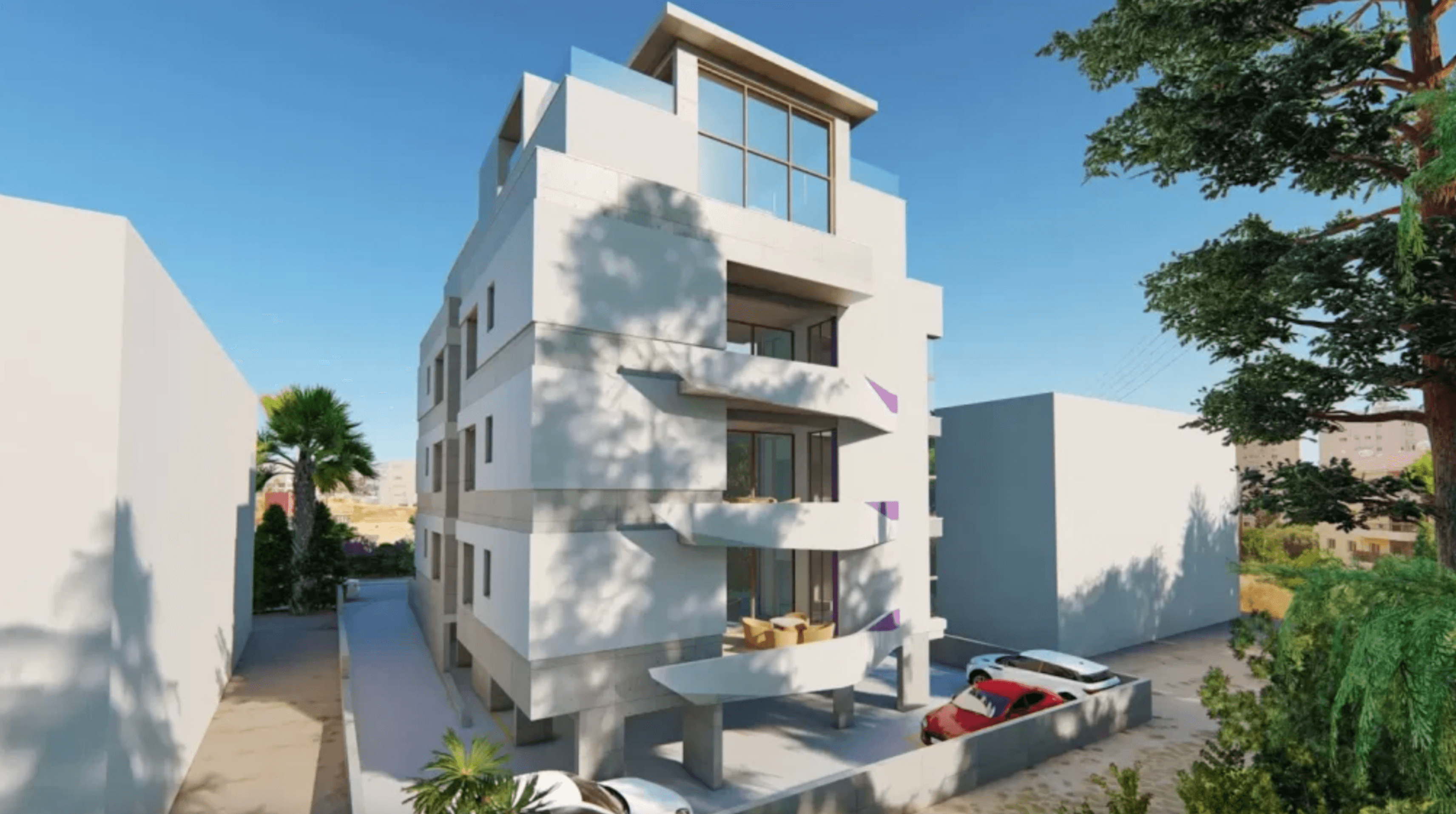 Современные апартаменты с яркими элементами, Агиос Афанасиос, Лимасол 5