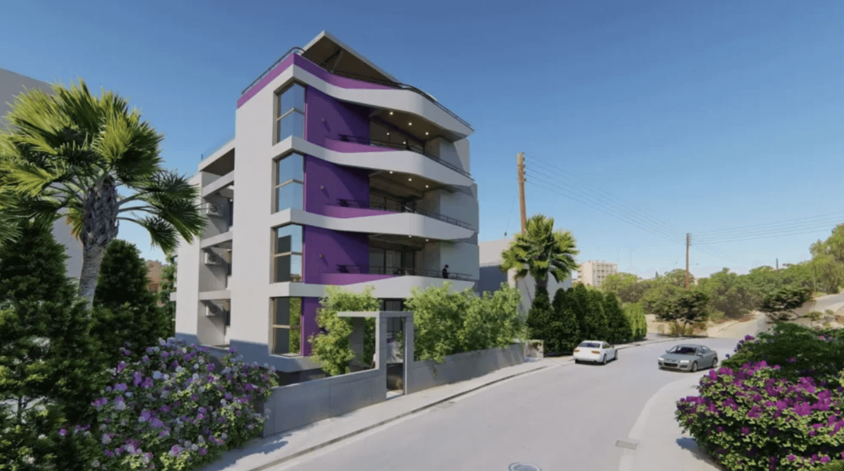 Современные апартаменты с яркими элементами, Агиос Афанасиос, Лимасол 2