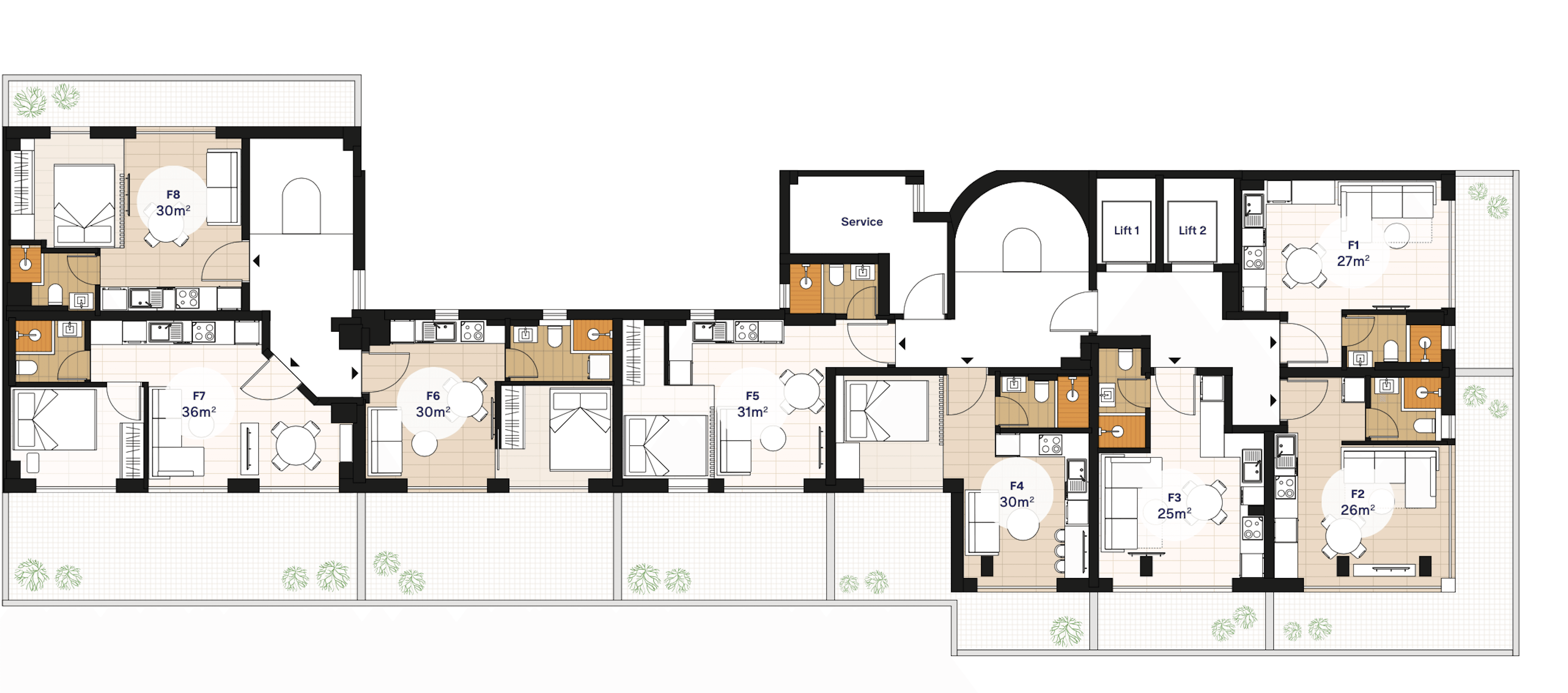 Комфортные апартаменты в современном стиле, Пирей 7