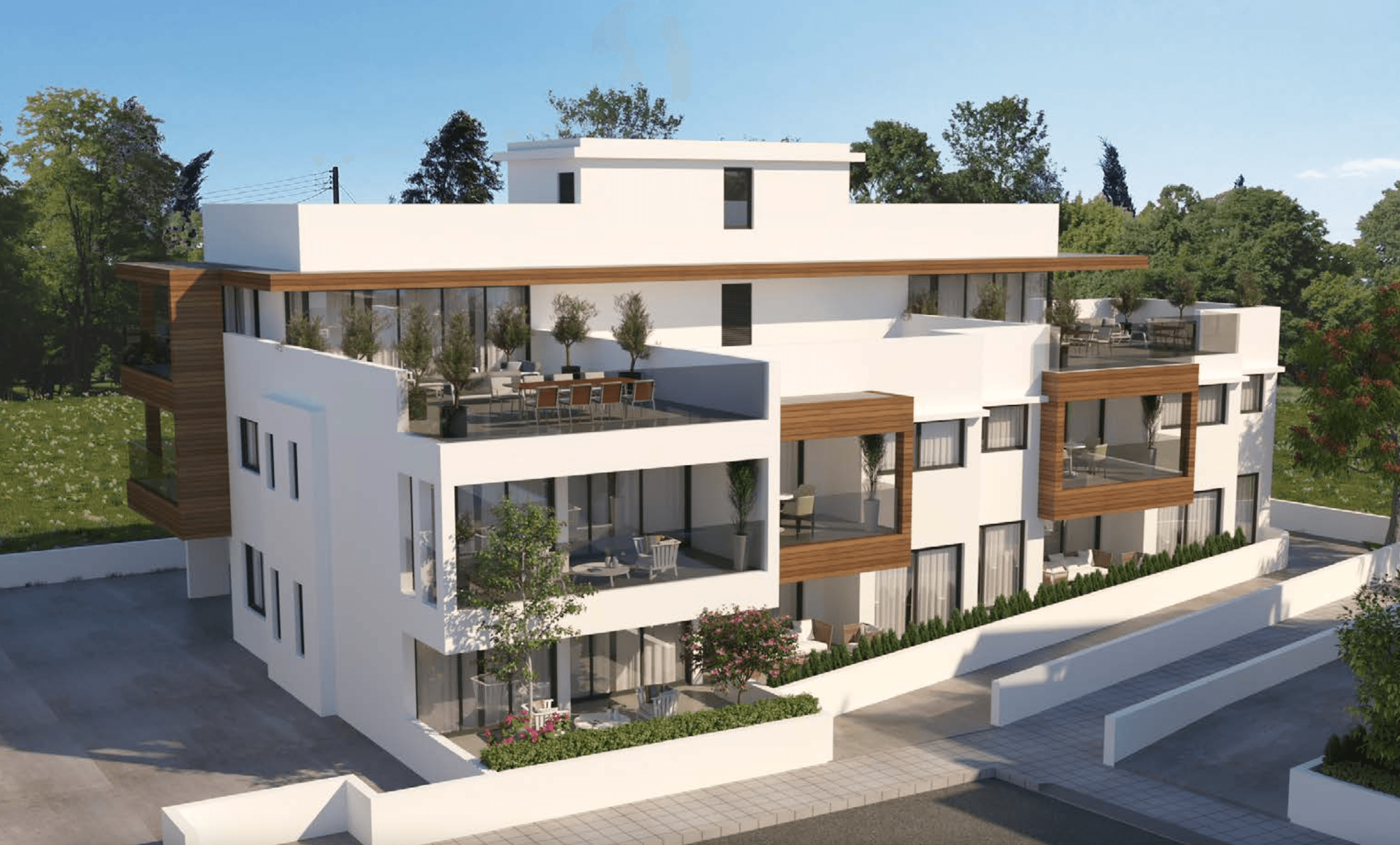 Стильные апартаменты и виллы с террасами на крыше, Кити, Ларнака 3