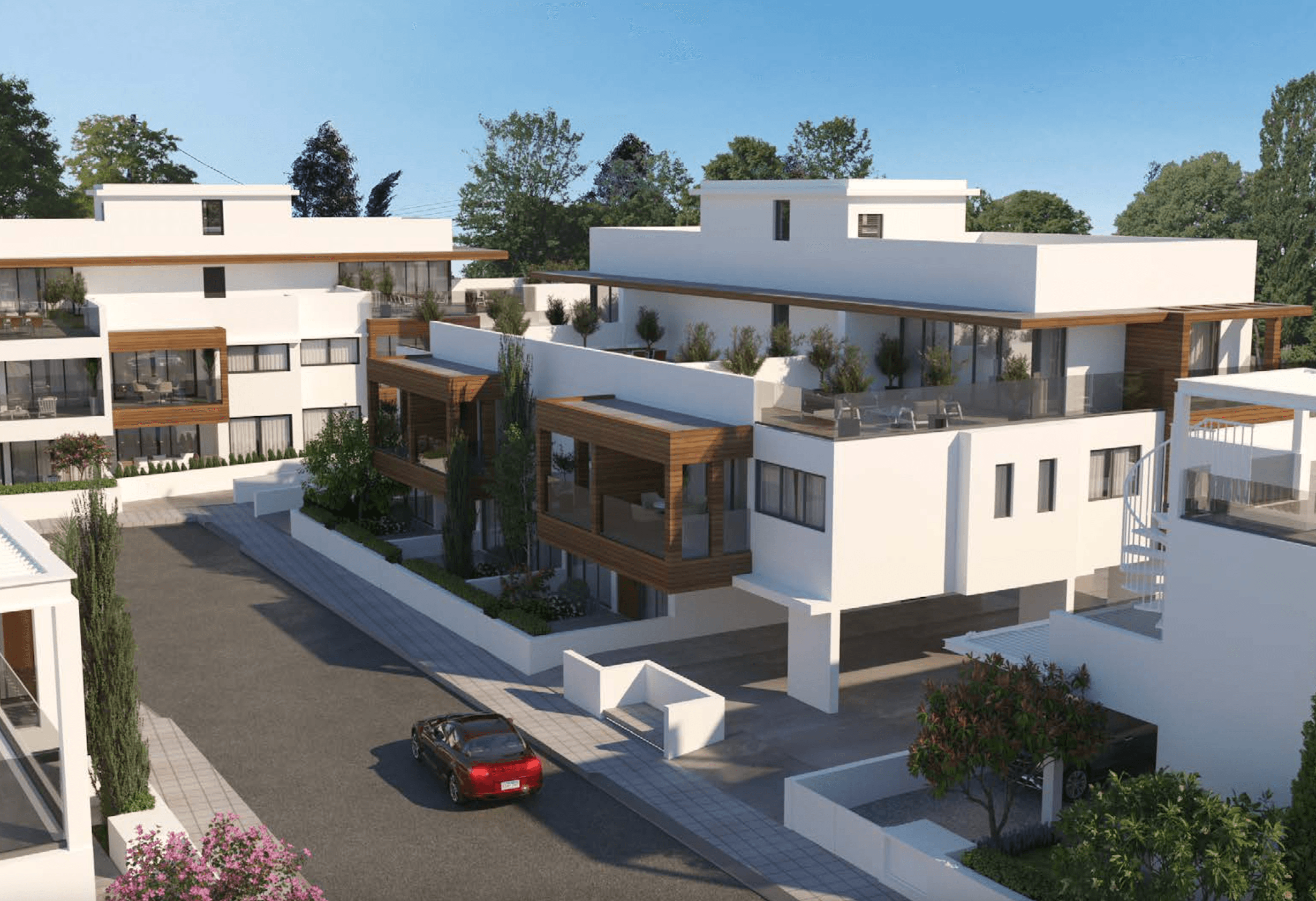 Стильные апартаменты и виллы с террасами на крыше, Кити, Ларнака 1