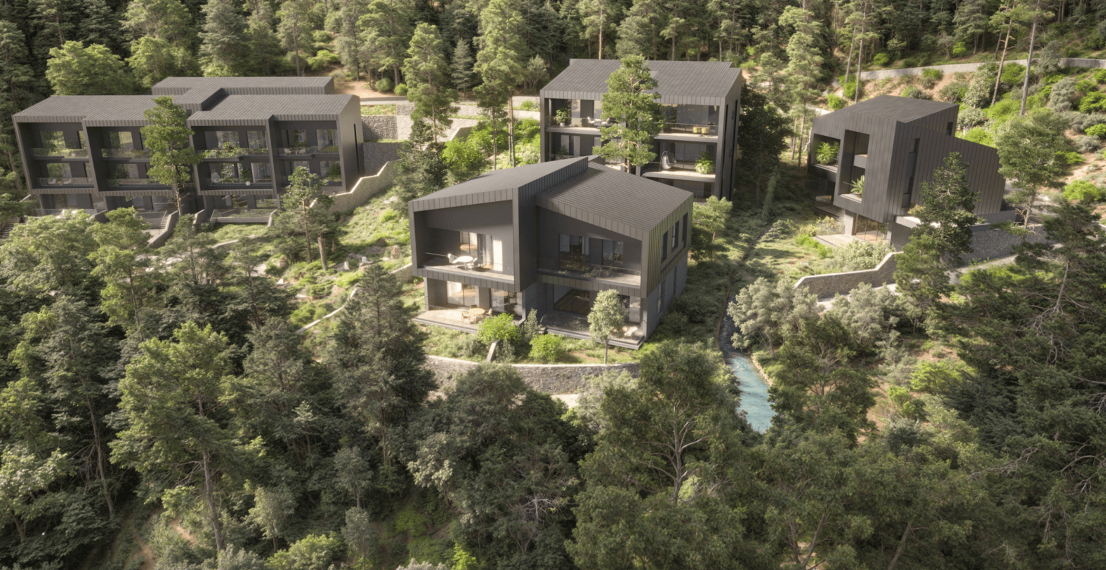 Стильные апартаменты и дома с видом на сосновый лес, Продромос, Тродос 1