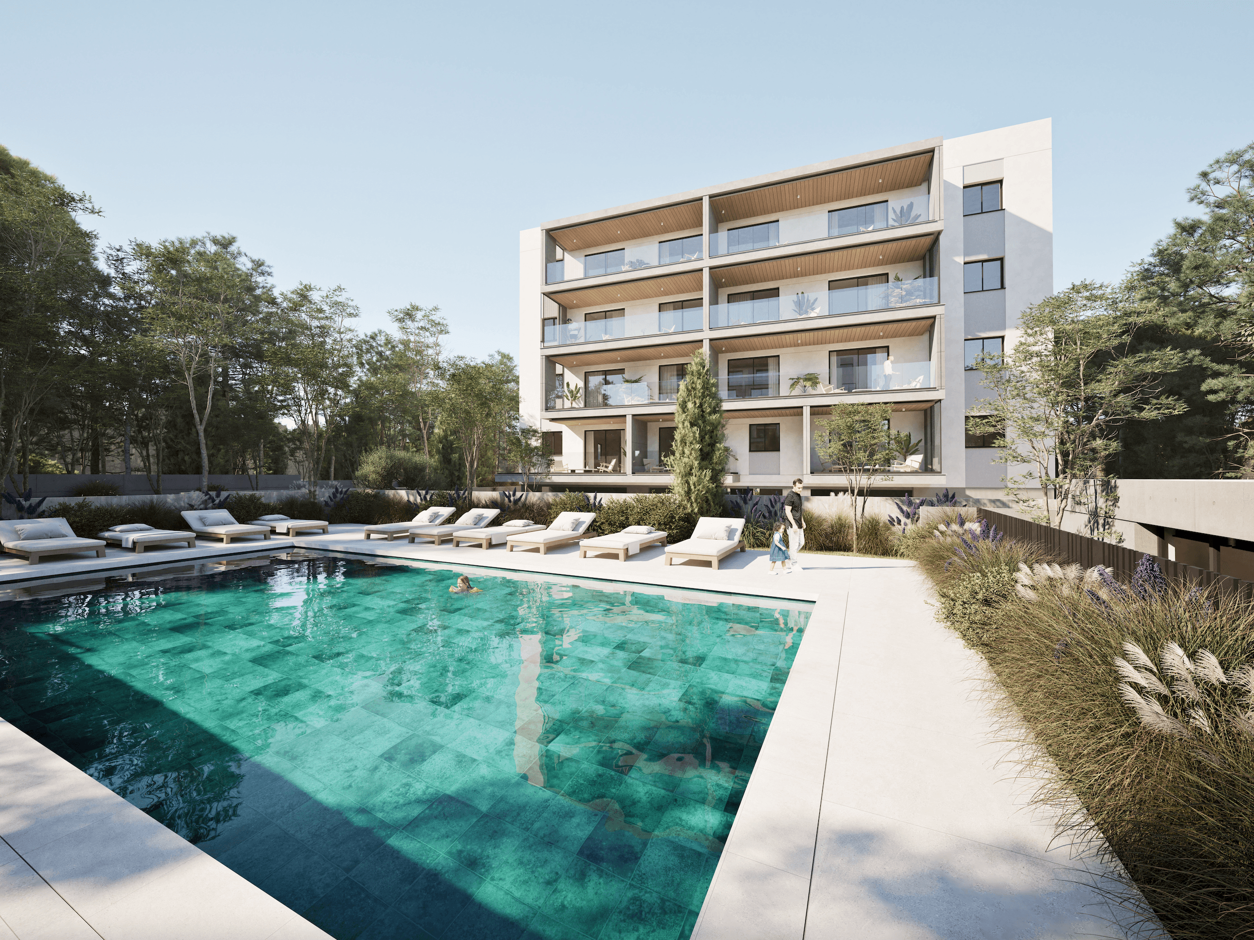 Комфортные апартаменты с бассейном, Агиос Афанасиос, Лимасол 2