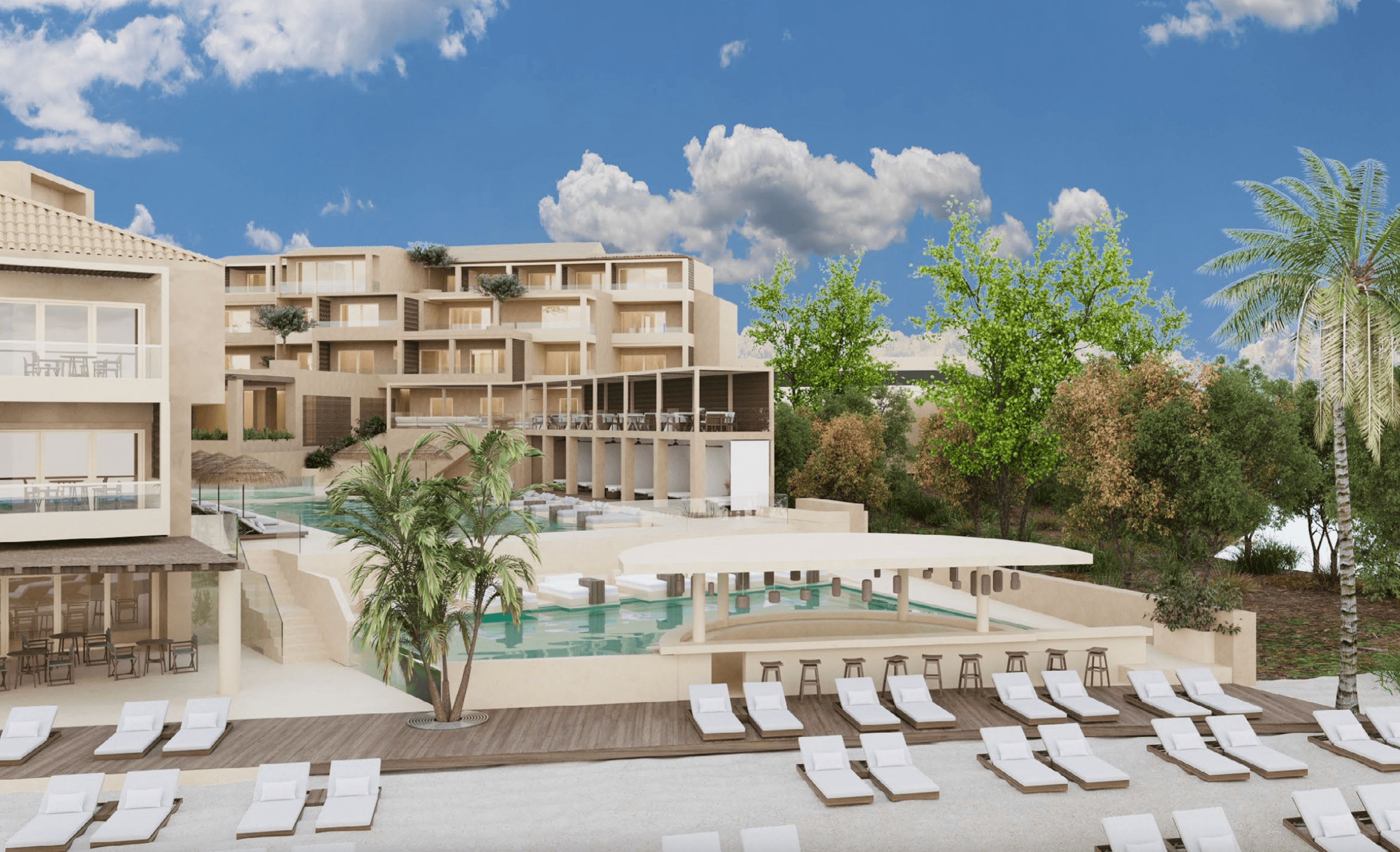 Apartments and duplexes in modern style, Lefkos 1