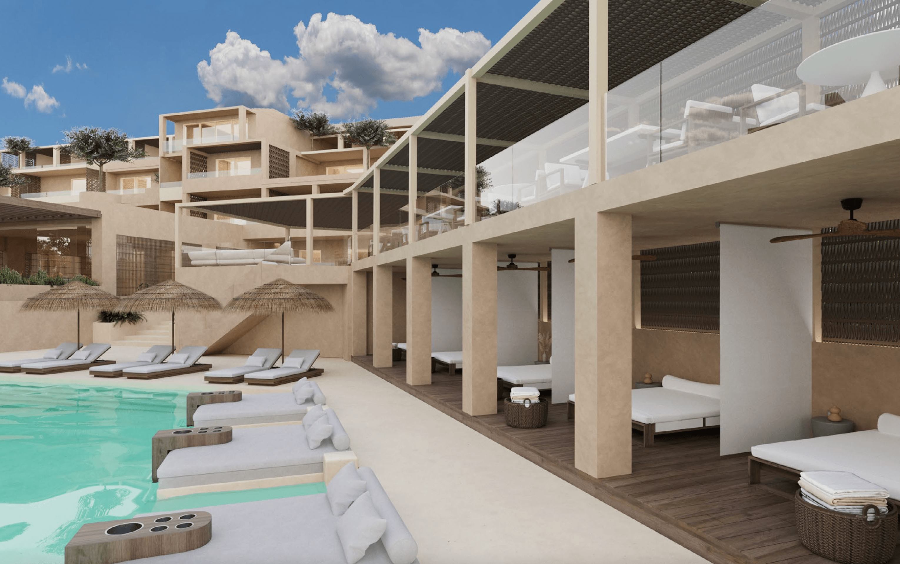 Apartments and duplexes in modern style, Lefkos 12