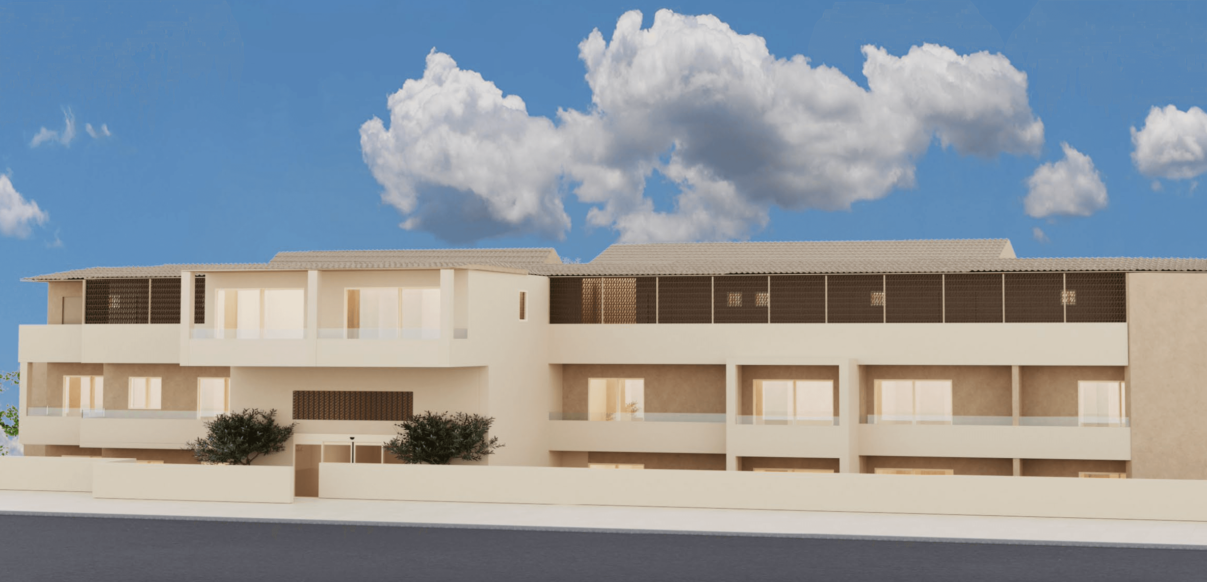 Apartments and duplexes in modern style, Lefkos 10