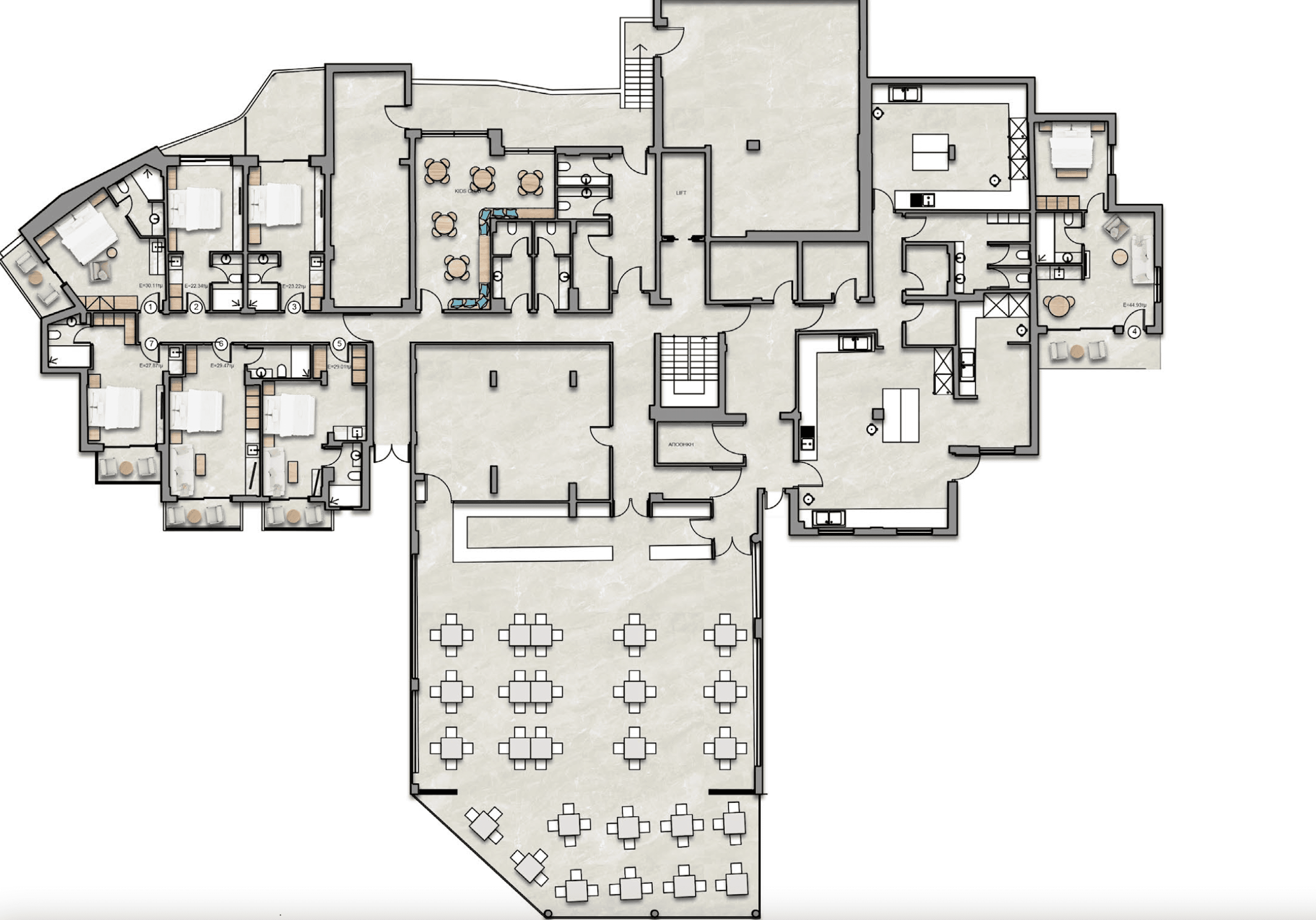 Apartments and duplexes in modern style, Lefkos 17